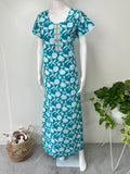 Sky Blue Pure Cotton Nighty for Women
