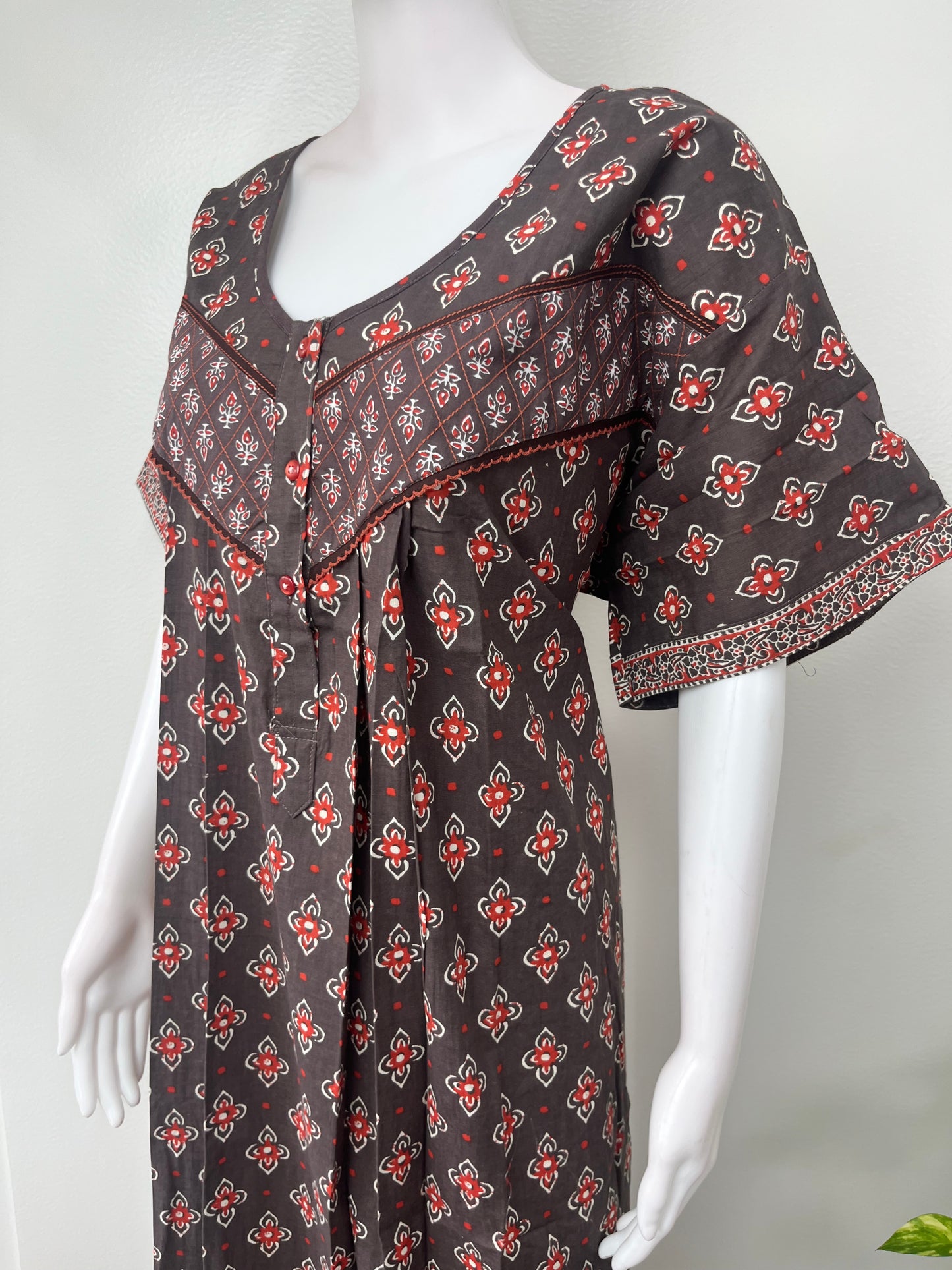 Gray Pure Cotton Nighty Soft & Breathable