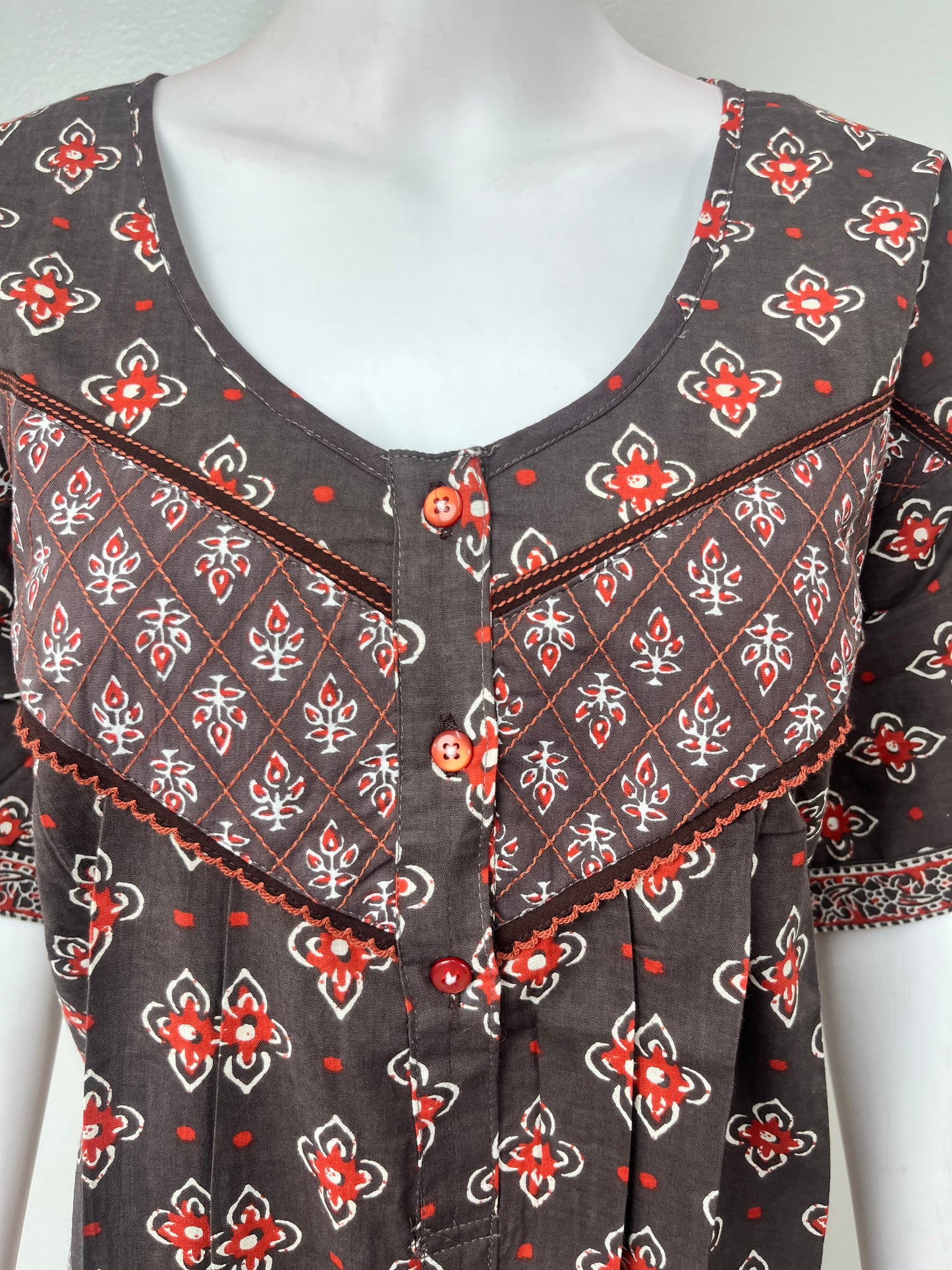 Gray Pure Cotton Nighty Soft & Breathable