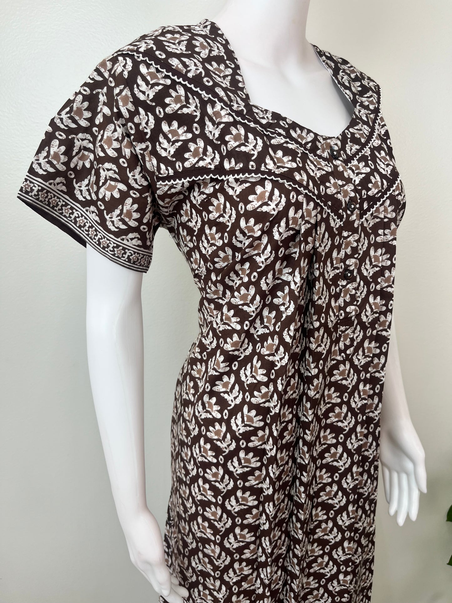 Coffee 100% Cotton Women's Nightgown