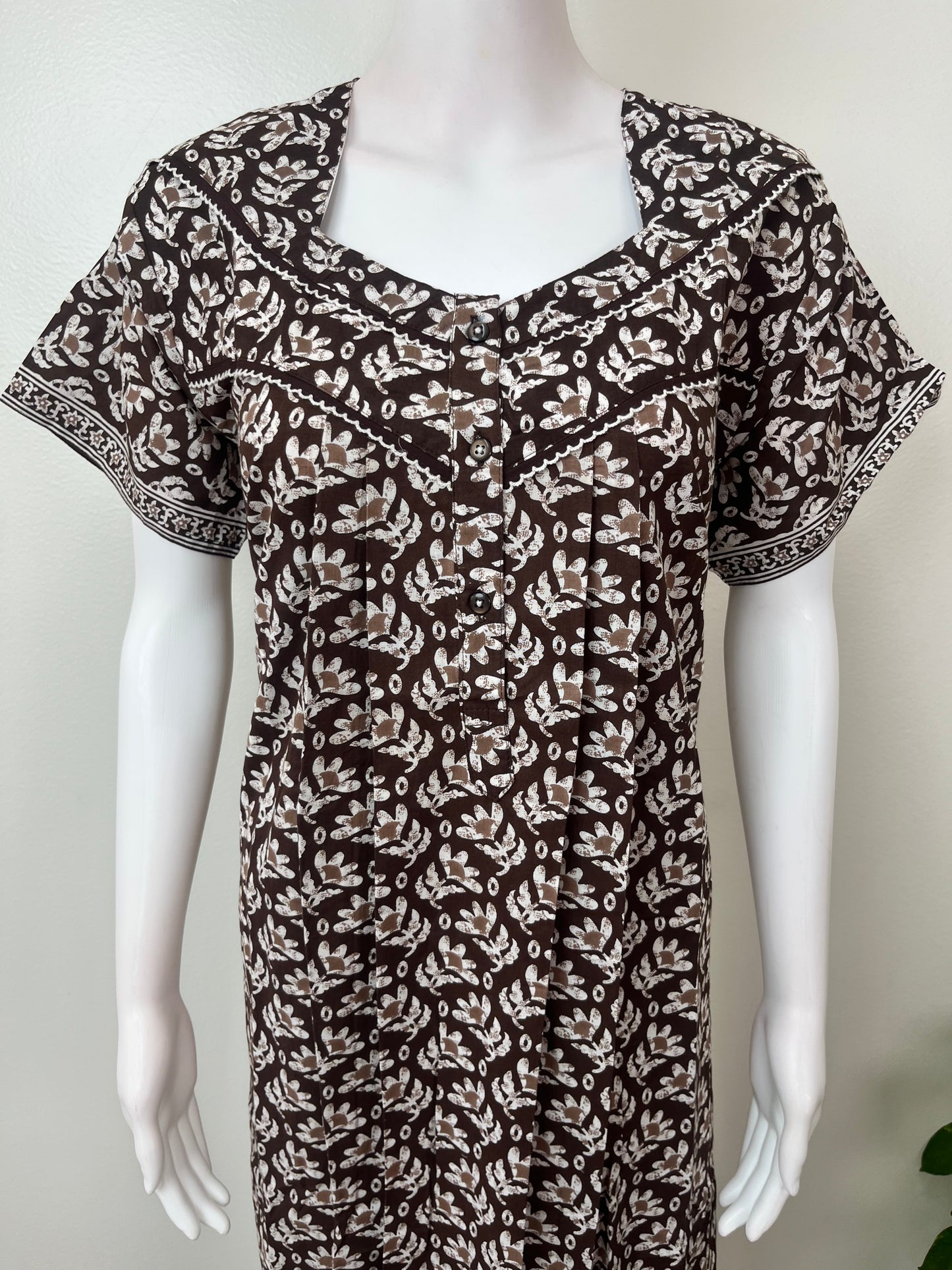 Coffee 100% Cotton Women's Nightgown