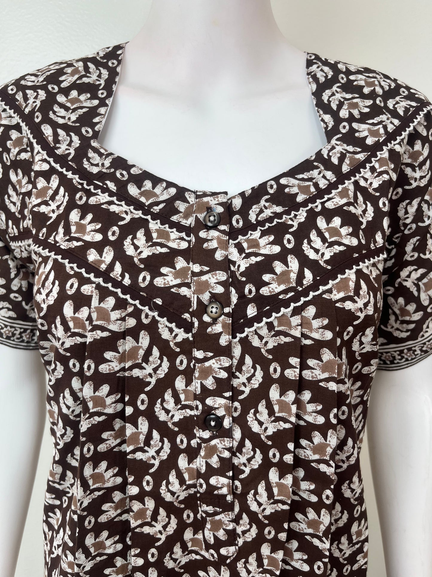Coffee 100% Cotton Women's Nightgown