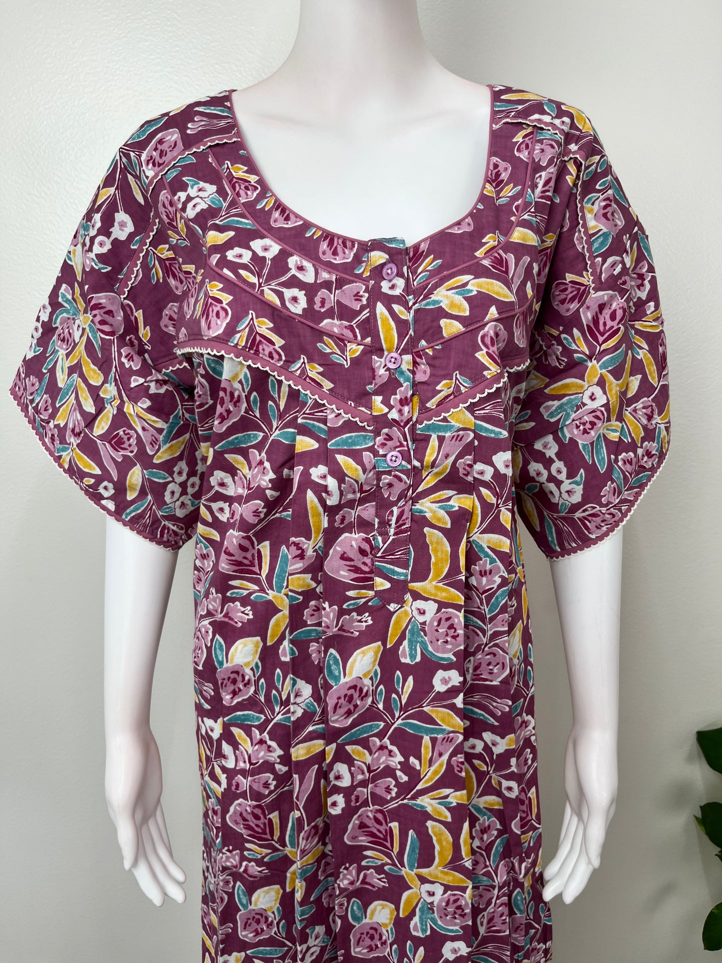 Purple 100% Cotton Nighty Soft & Comfortable