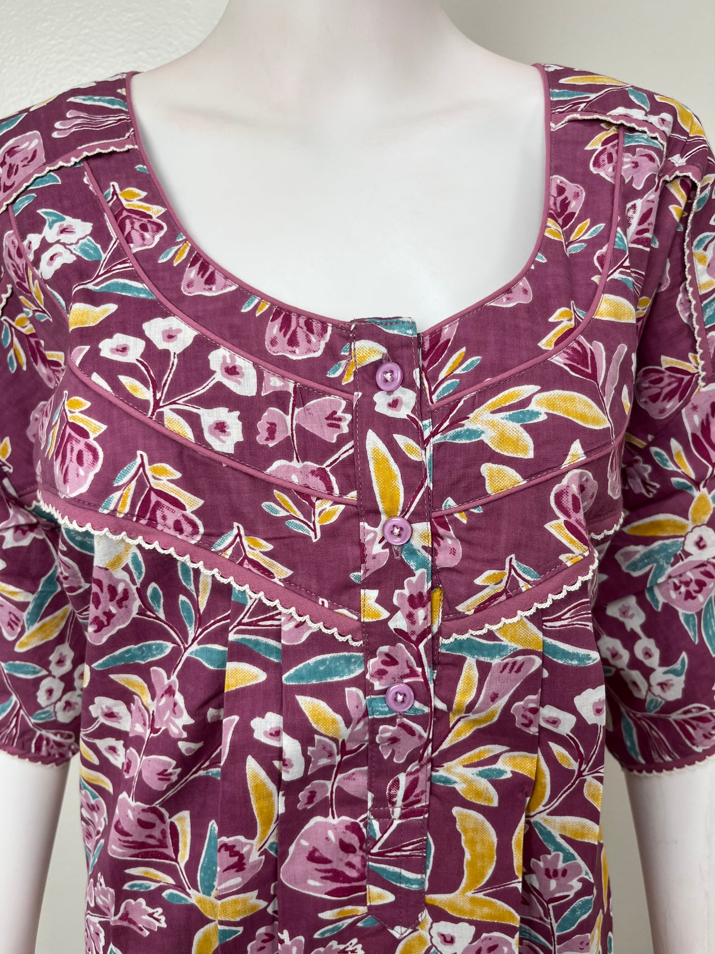 Purple 100% Cotton Nighty Soft & Comfortable