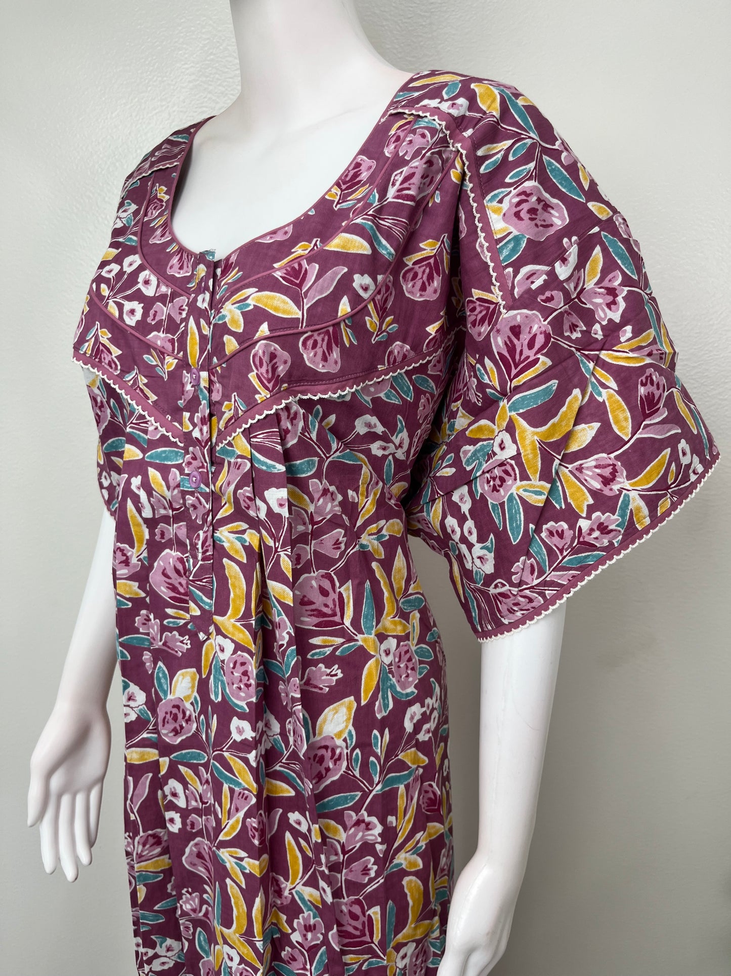 Purple 100% Cotton Nighty Soft & Comfortable