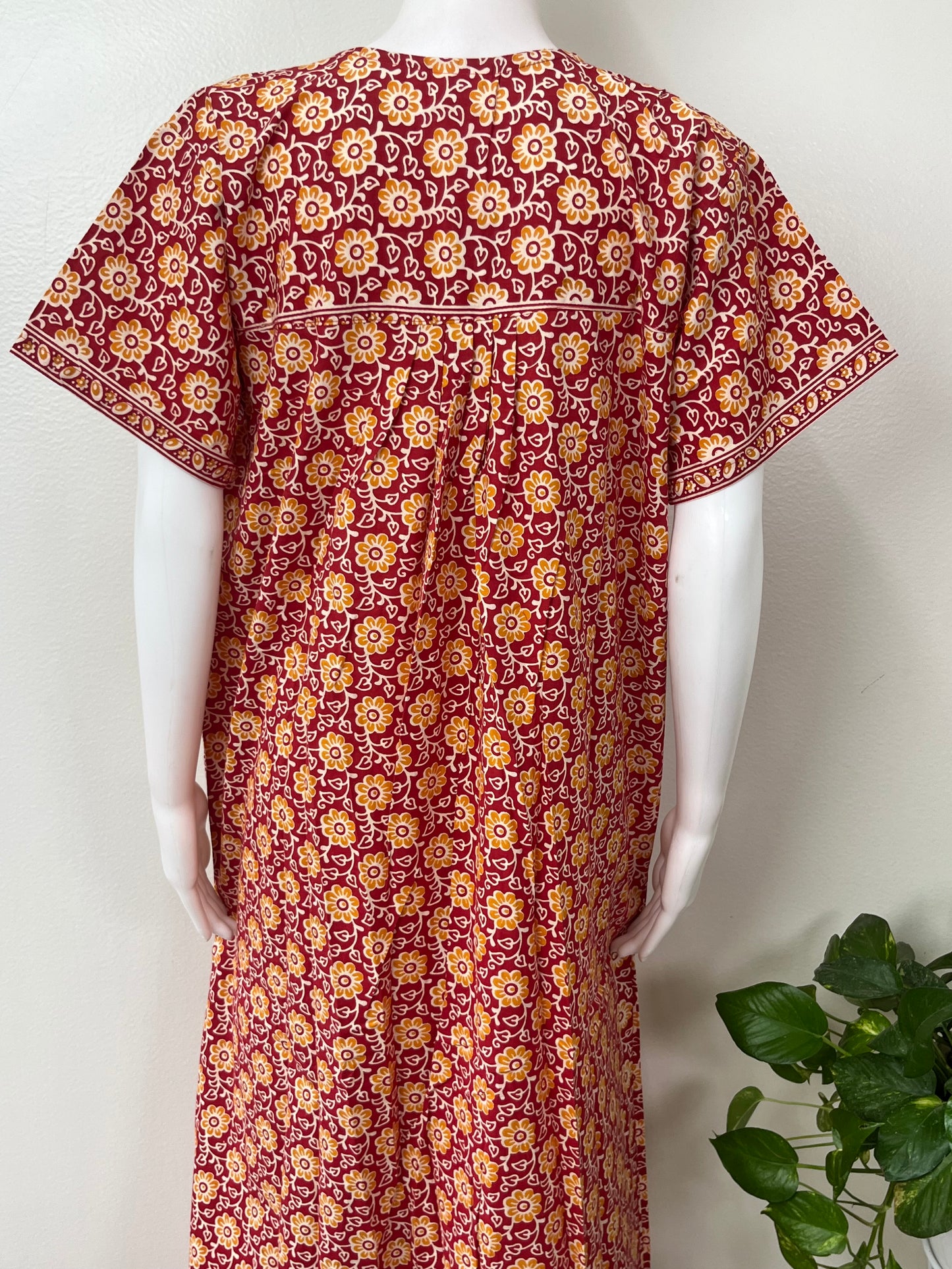 Red Pure Cotton Nighty Soft & Comfortable
