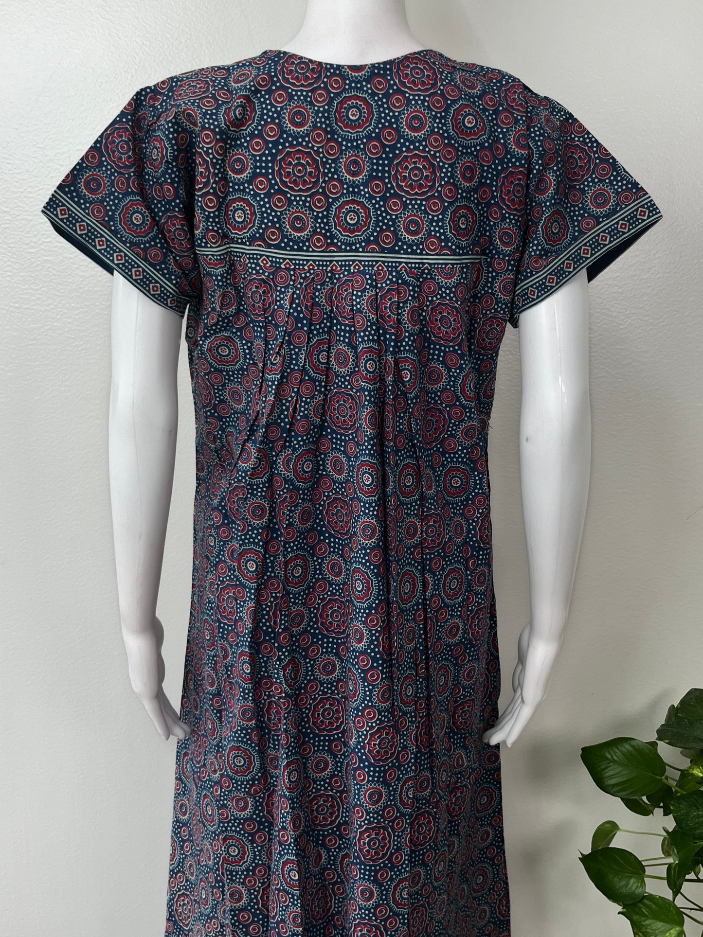 Navy Blue 100% Cotton Nighty Soft & Comfortable