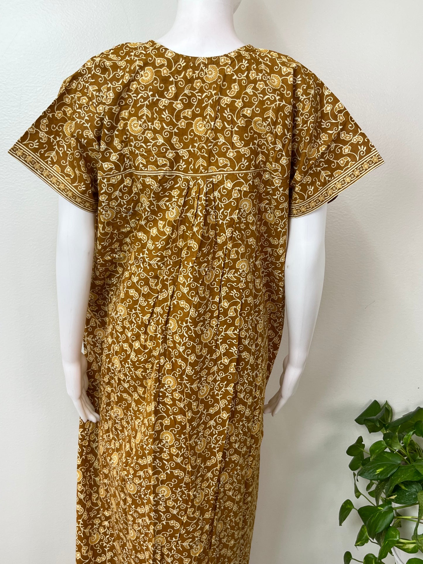 Pleated Style 100% Cotton Nighty