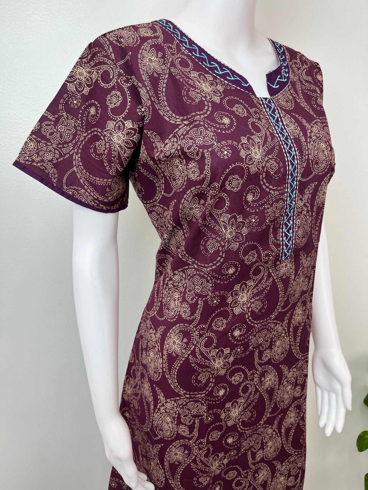 Digital Printed Pure Cotton Women's Nighty