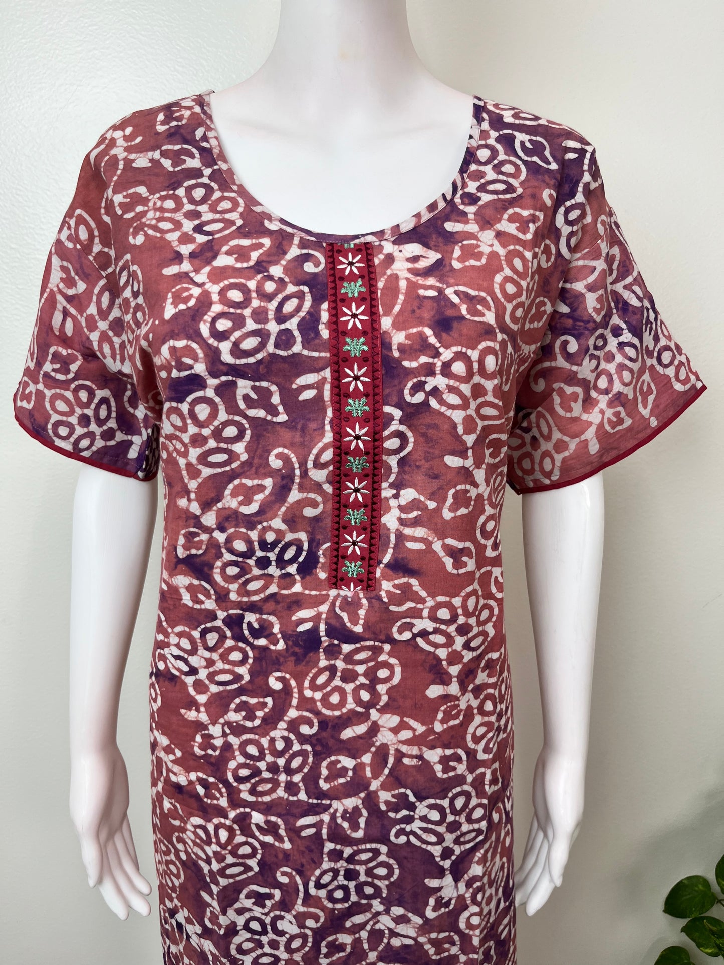Pure Cotton Batik Print Nighty for Women