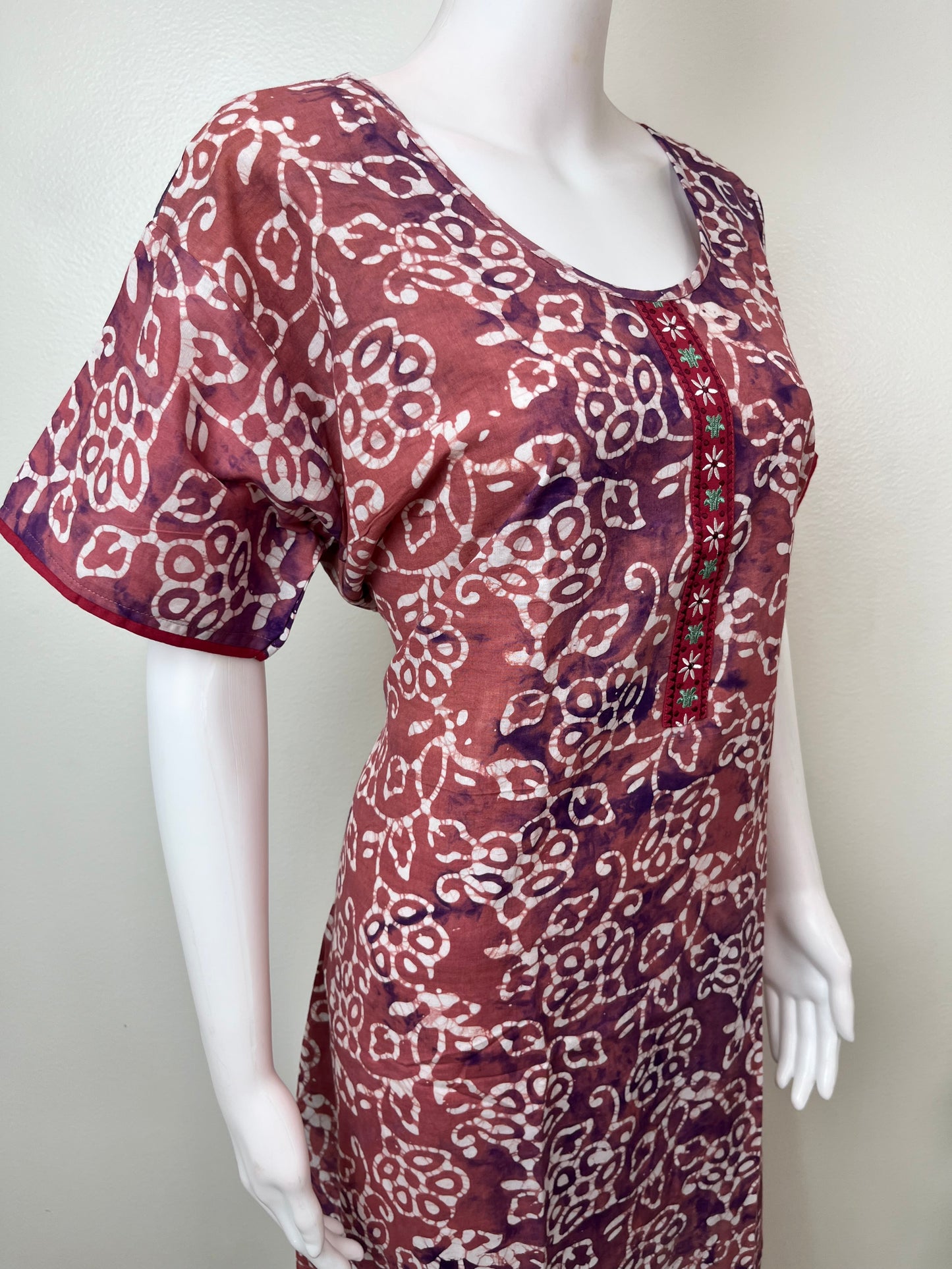 Pure Cotton Batik Print Nighty for Women