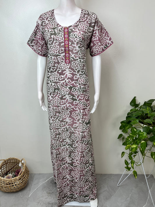 Batik Print Pure Cotton Nighty Soft & Comfortable