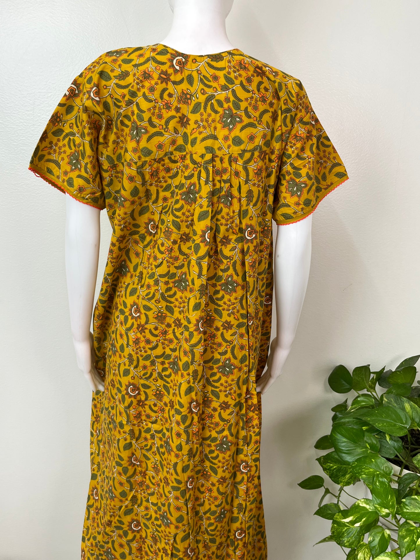 Mustard 100% Cotton Nightgown