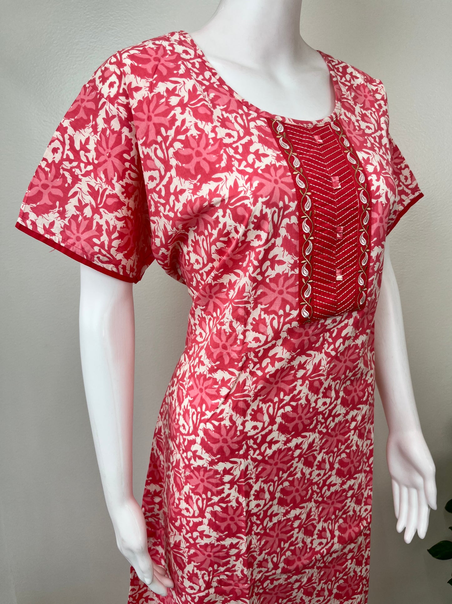 Peach 100% Cotton Nighty Soft & Comfortable