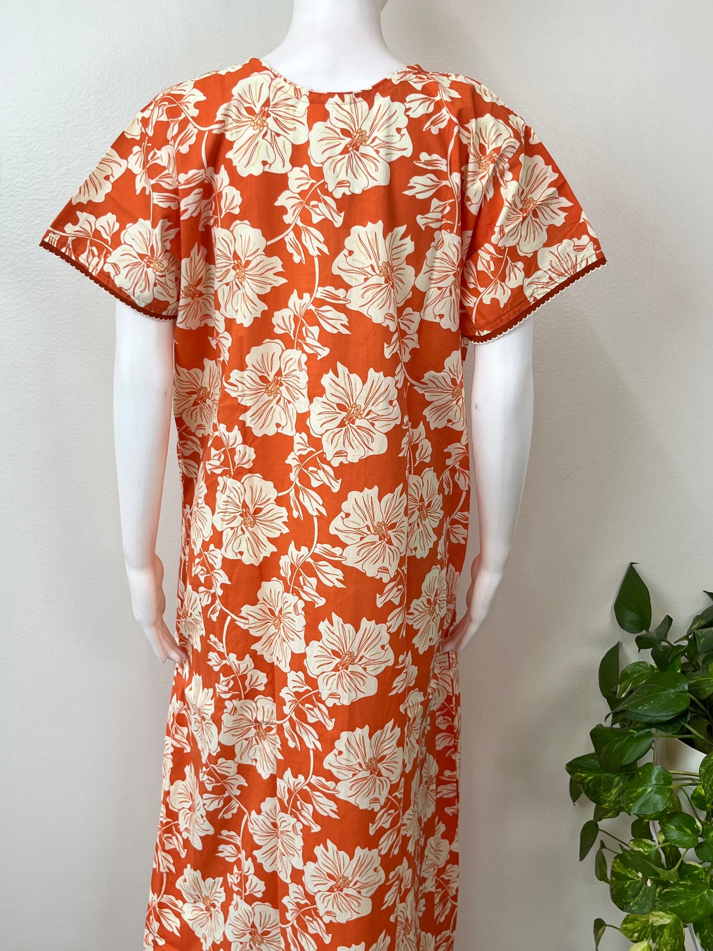 Orange Pure Cotton Nighty Soft & Comfortable