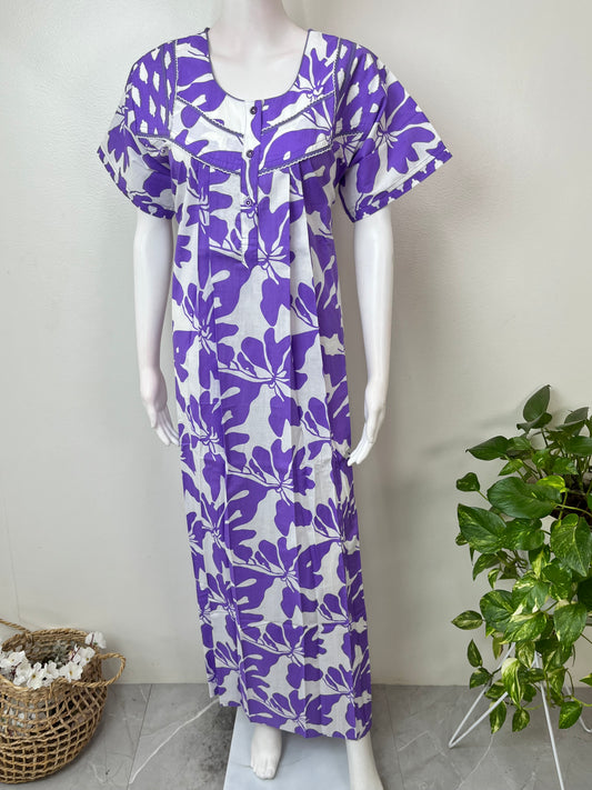 Electric Violet 100% Cotton Nighty