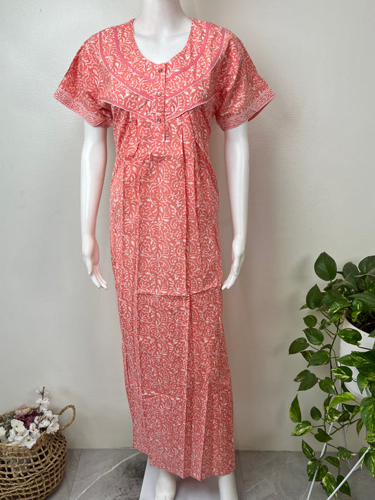 Baby Pink 100% Cotton Nighty
