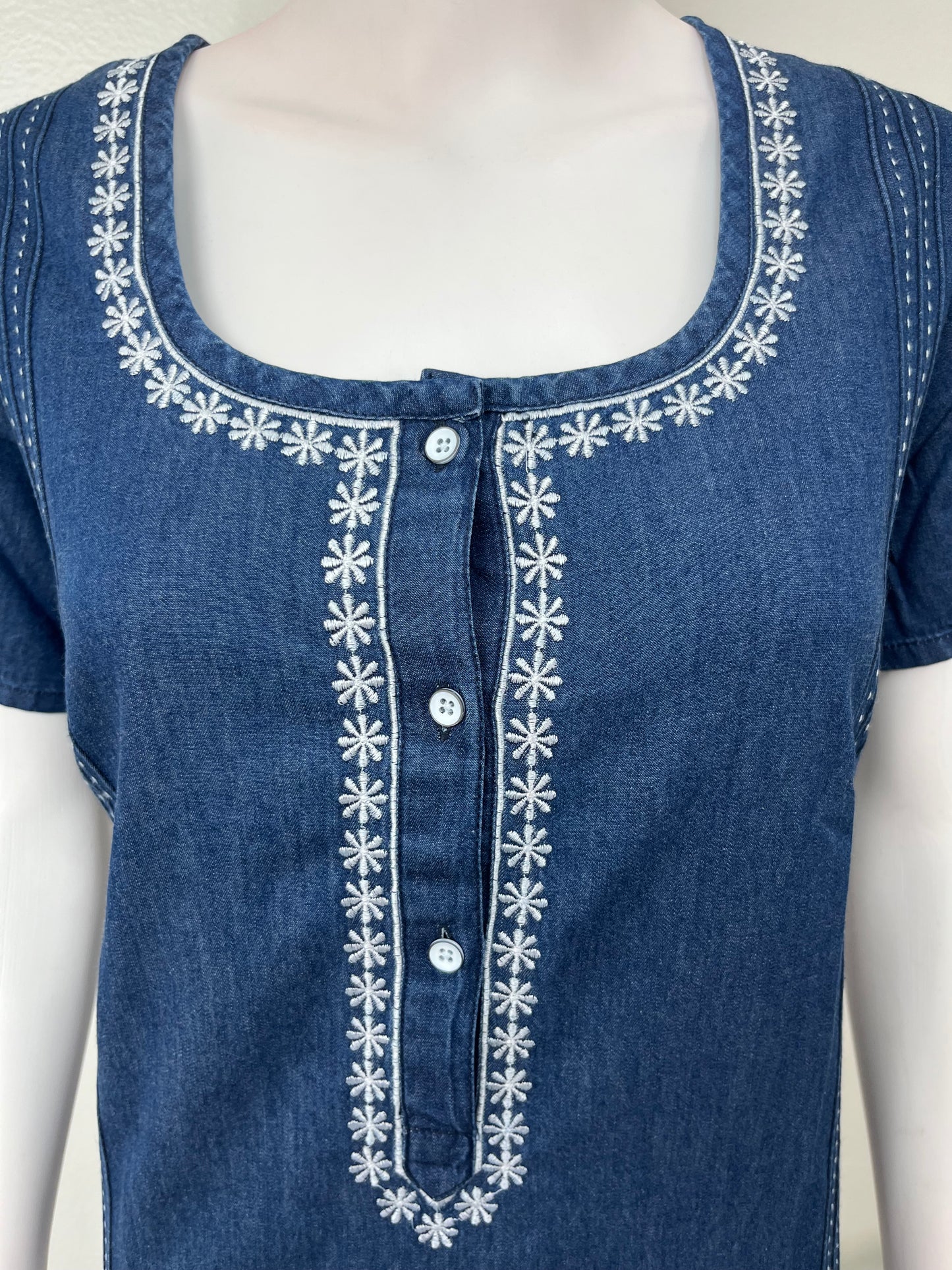 Casual Cotton Denim Nighty