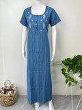 Breathable Denim Look Nightgown