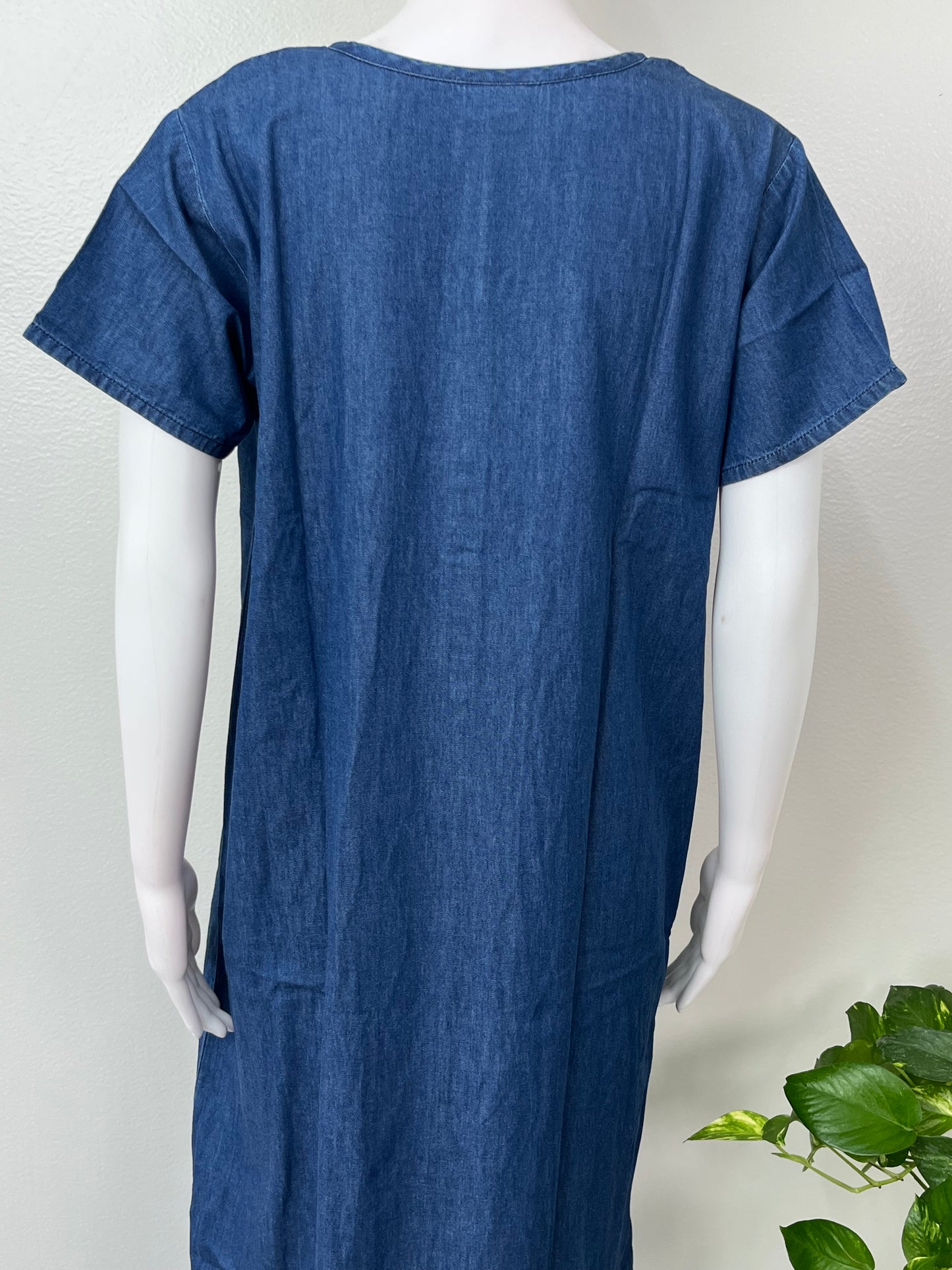 Causal Cotton Denim Nighty