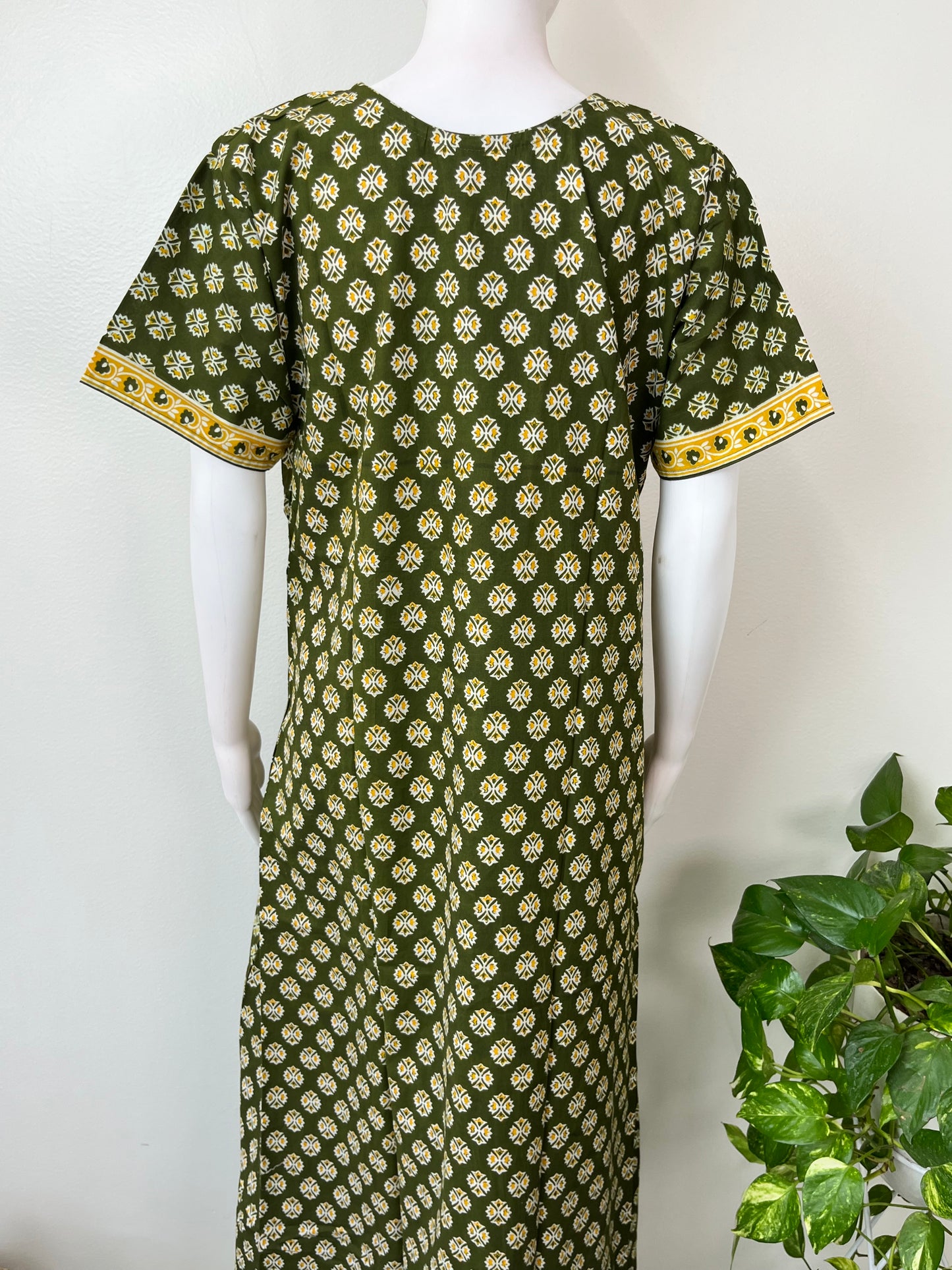 Green Pure Cotton Nighty Soft & Breathable