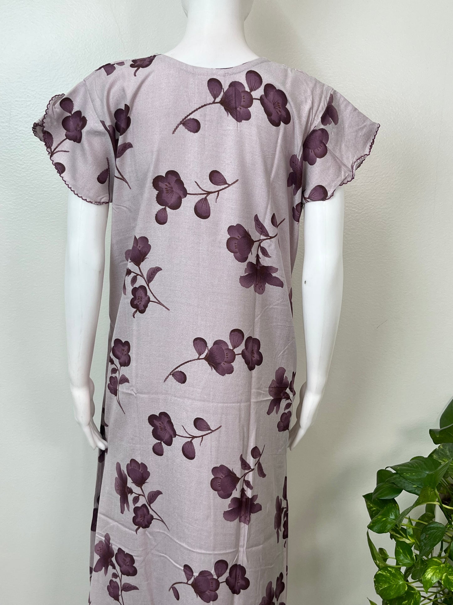 Lavender Alpine Fabric Nighty for Women