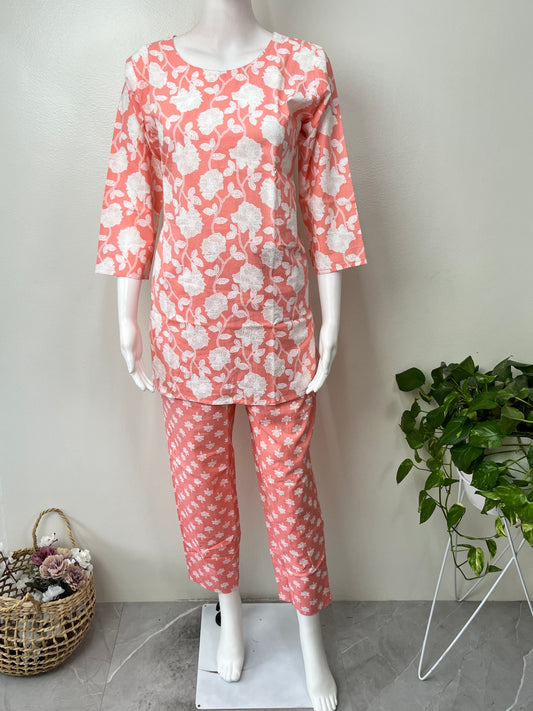Soft Cotton Lounge Night Suit