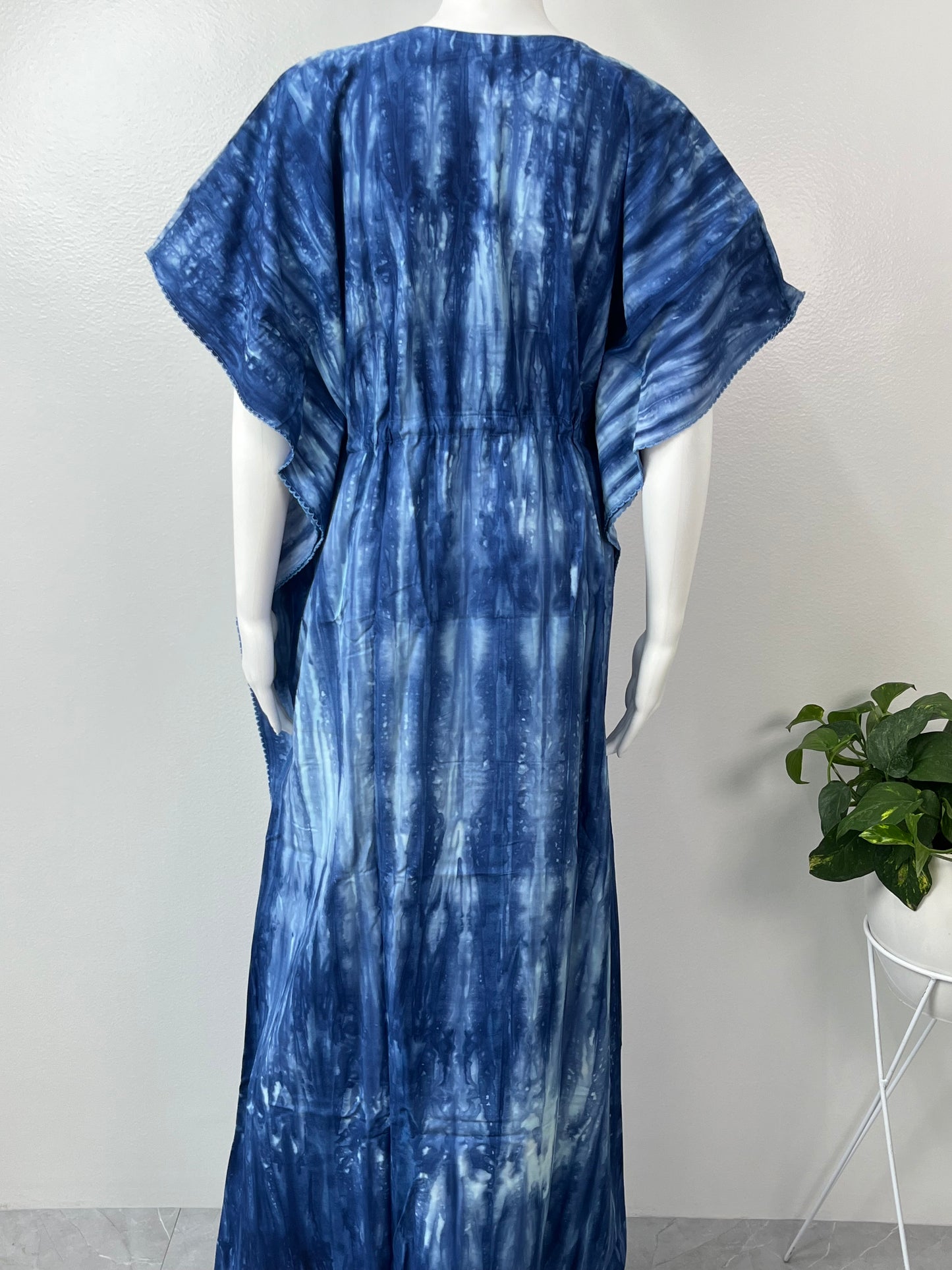 Denim Blue Premium Alpine Fabric Kaftan