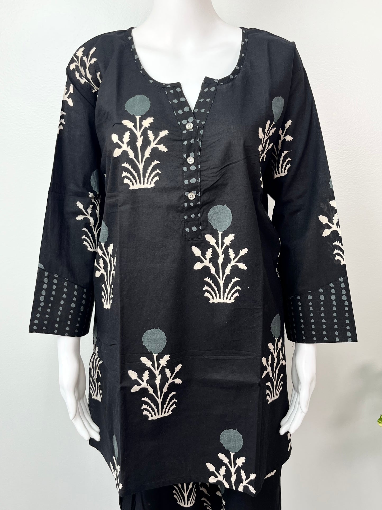 Midnight Bloom Pure Cotton Co-ord Set
