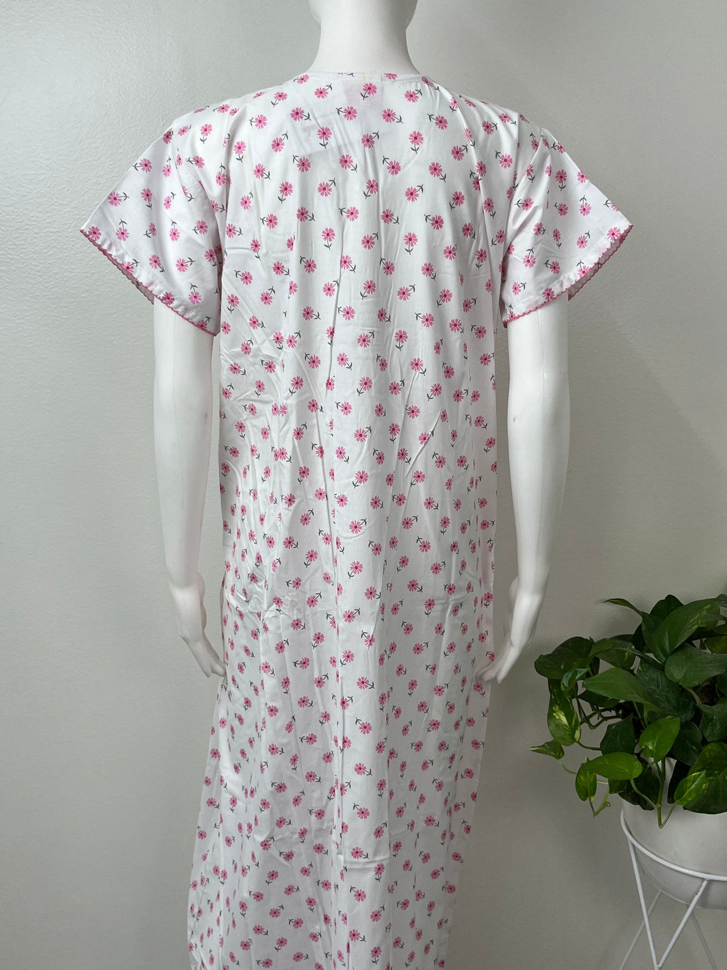 Pink Flora Boutique Cotton Nighty Soft & Comfortable