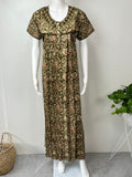 Bottle Green 100% Cotton Nightgown Soft & Comfortable