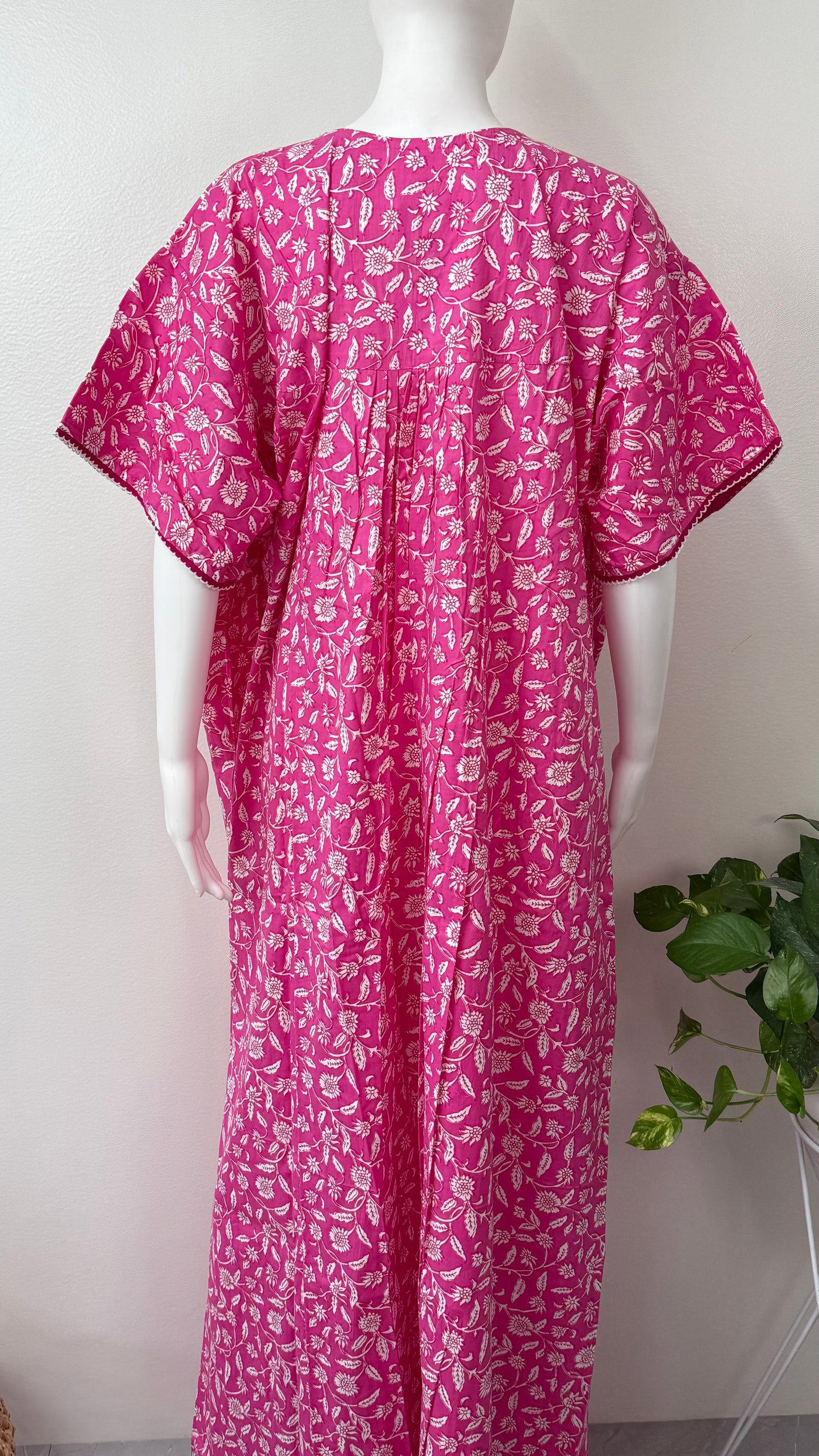 Pink 100% Cotton Nighty Soft & Comfortable