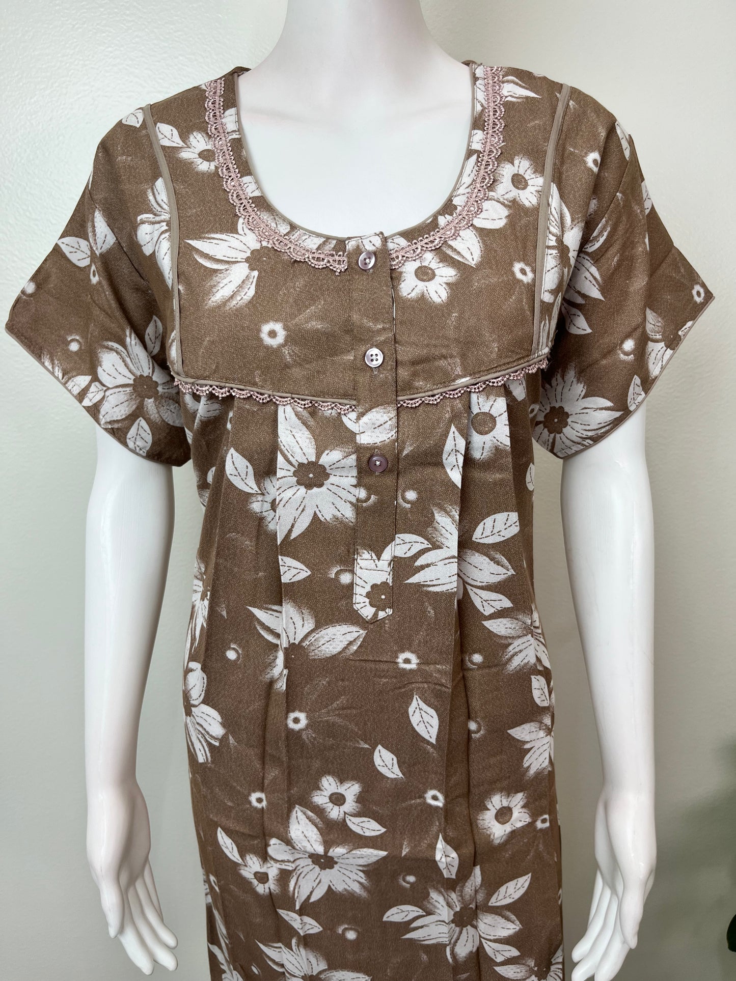 Coffee Premium Alpine Fabric Nighty