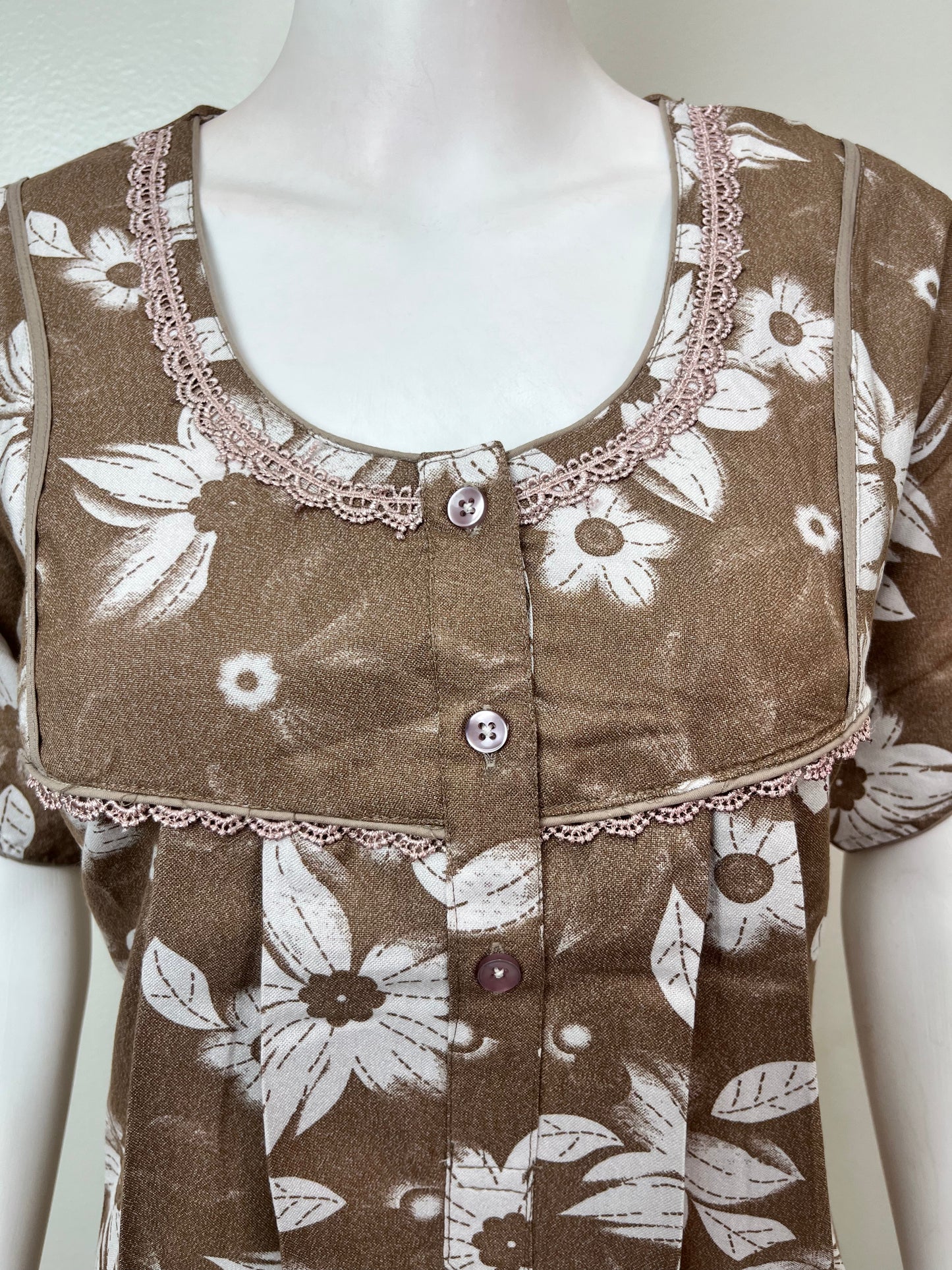 Coffee Premium Alpine Fabric Nighty