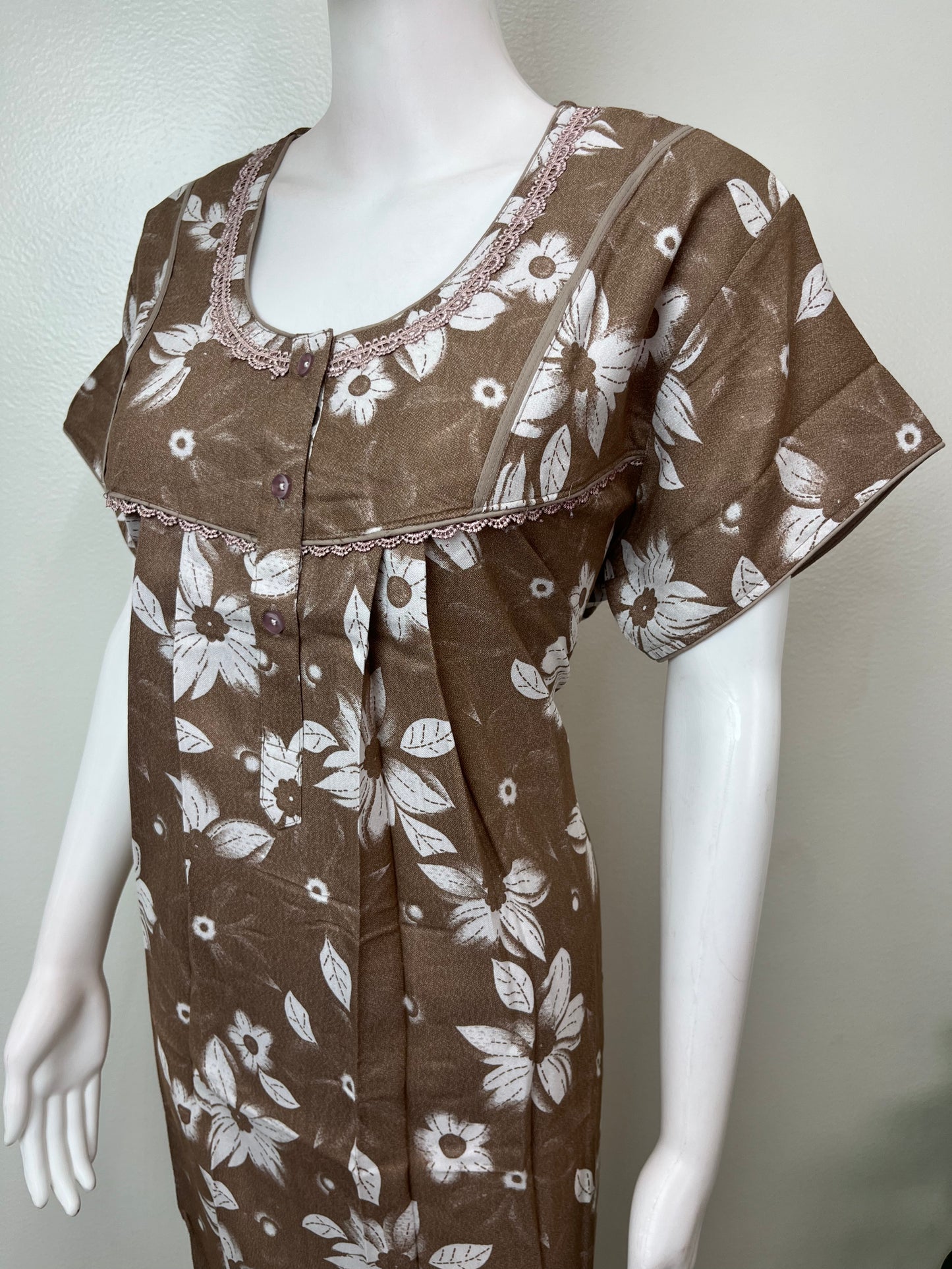 Coffee Premium Alpine Fabric Nighty