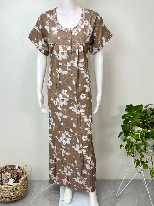 Coffee Premium Alpine Fabric Nighty