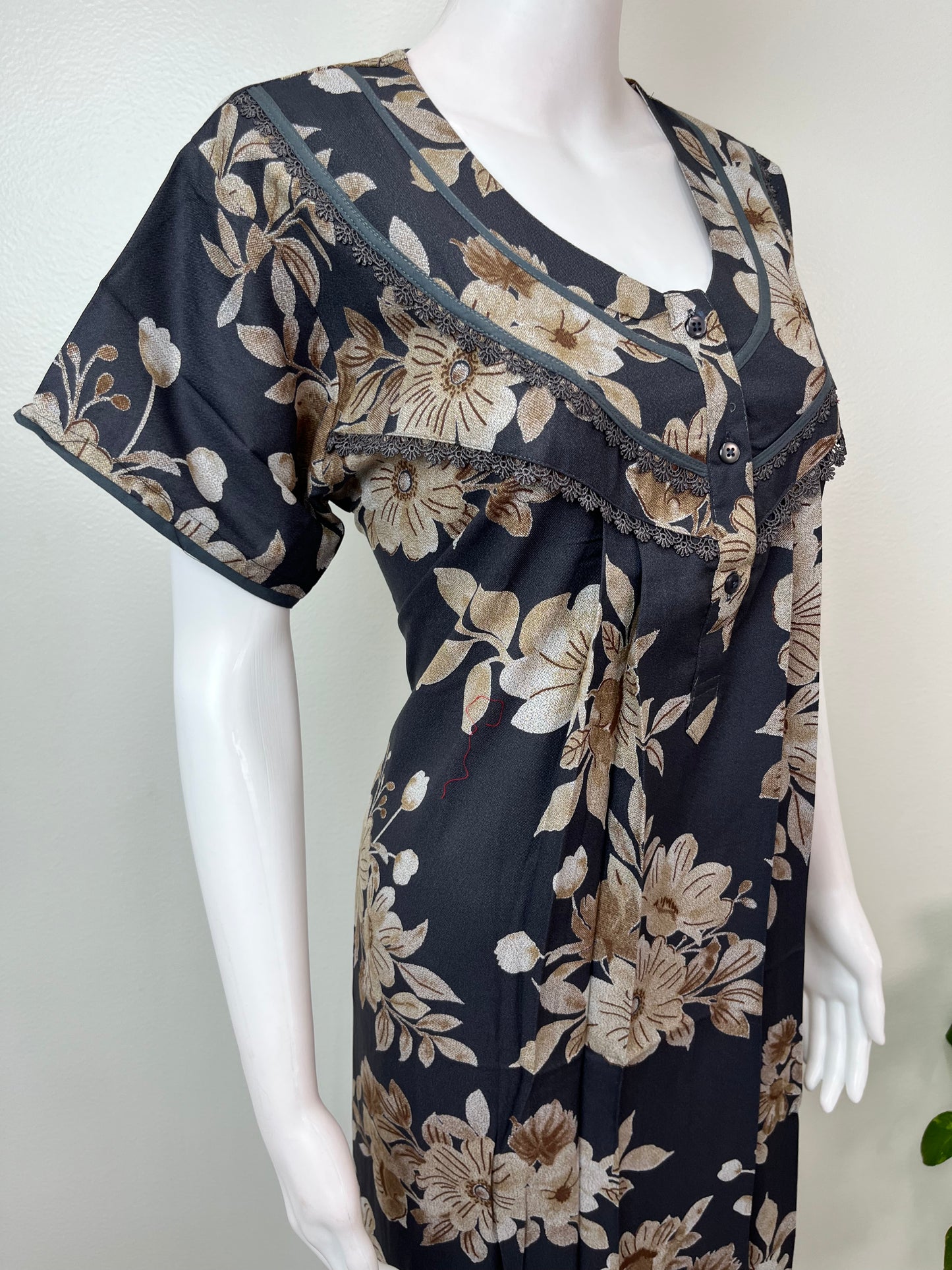 Black Premium Alpine Fabric Nighty