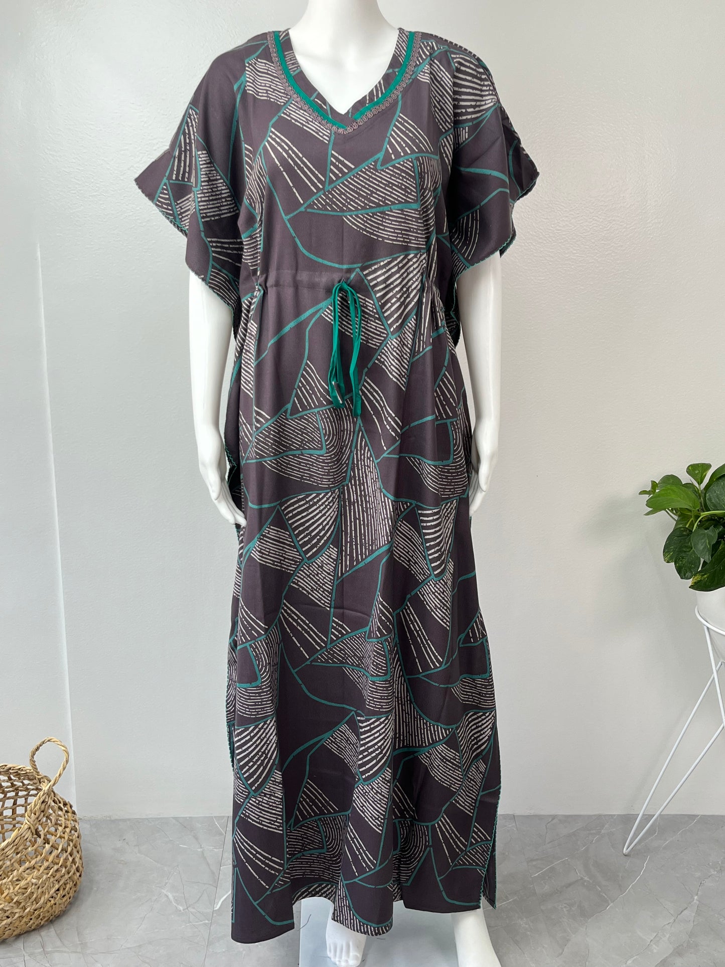 Grey Alpine Kaftan Elegant & Classy