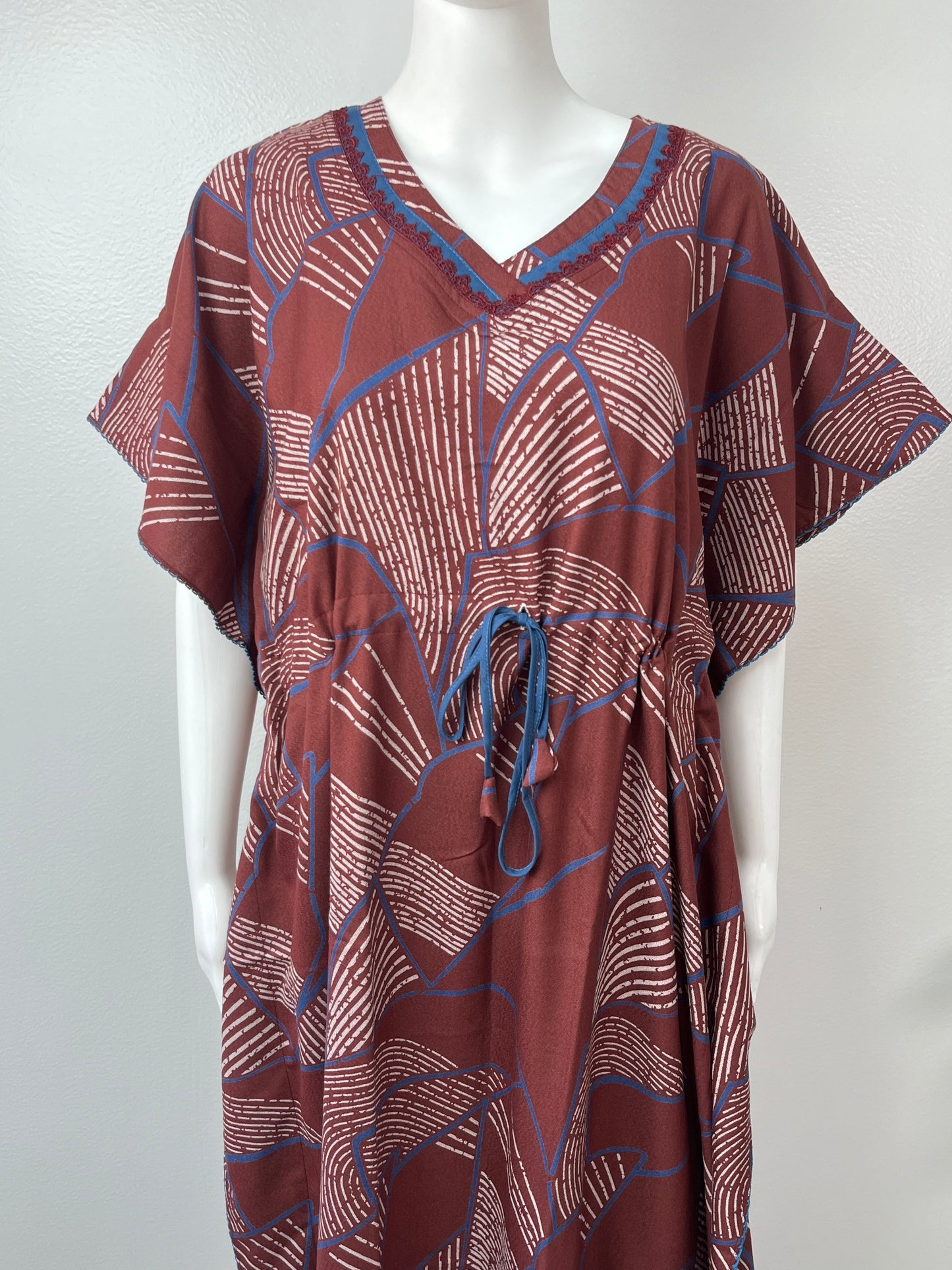 Maroon Premium Alpine Fabric Kaftan