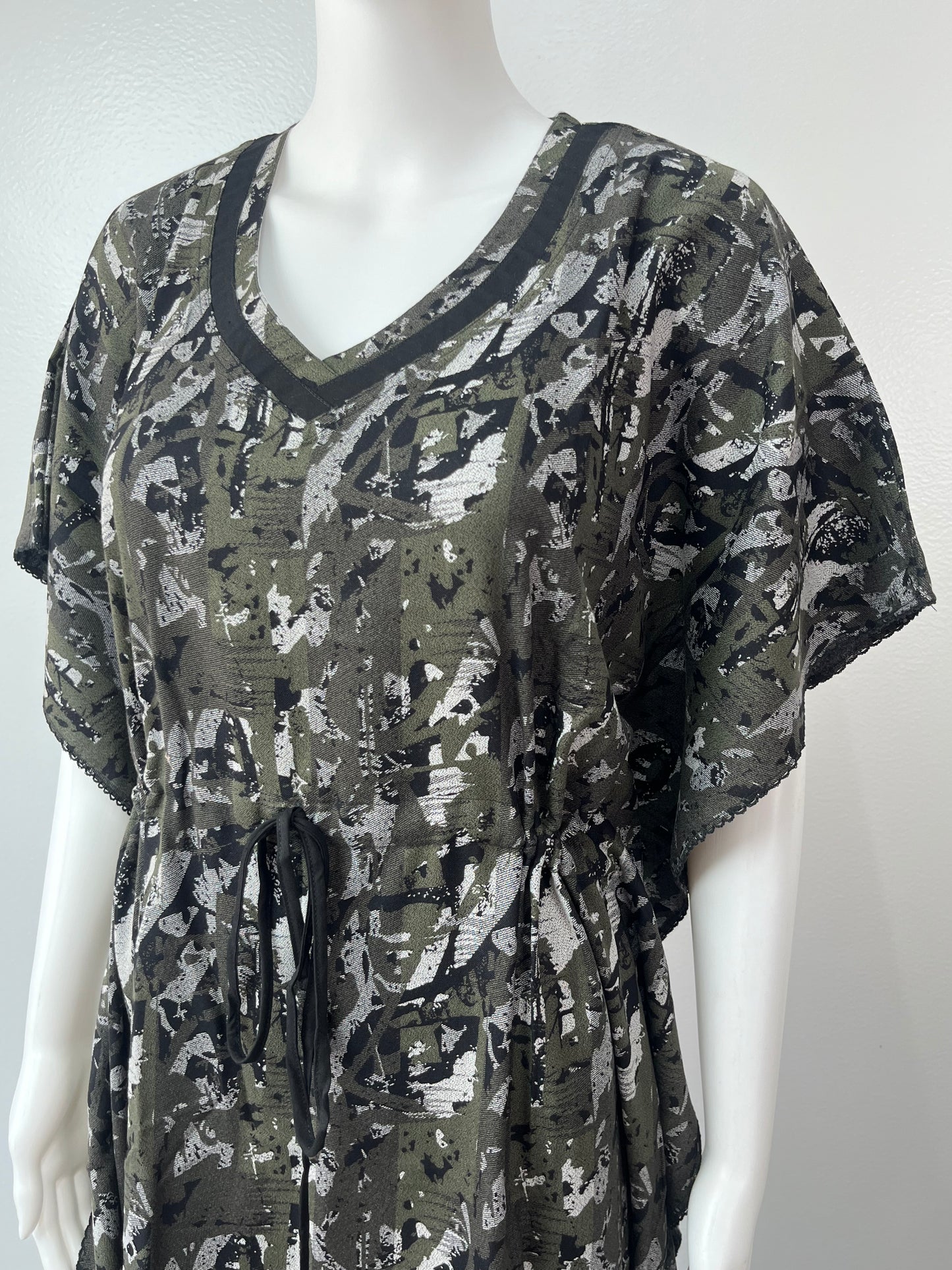 Olive Green Alpine Kaftan Elegant & Classy