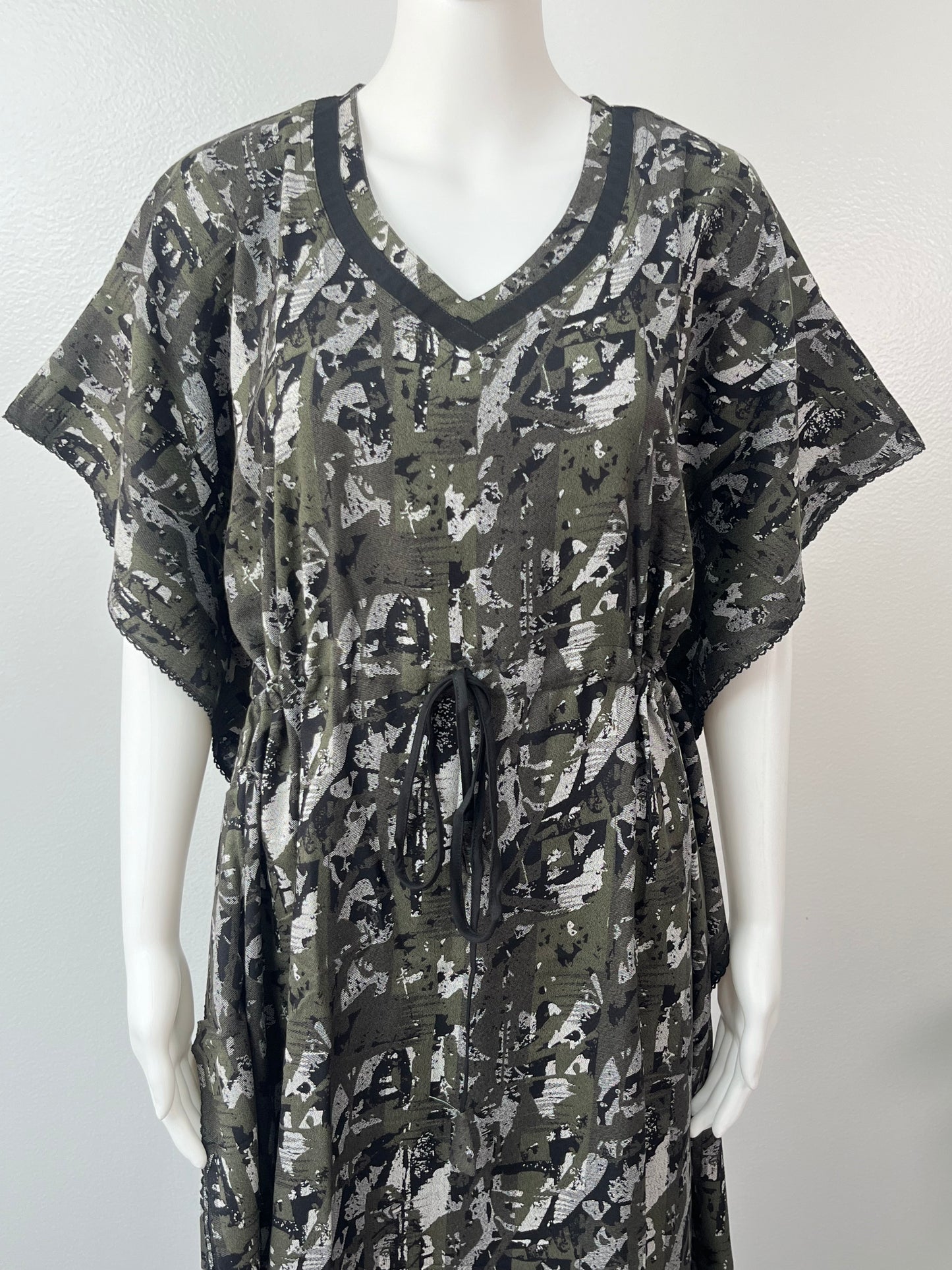 Olive Green Alpine Kaftan Elegant & Classy