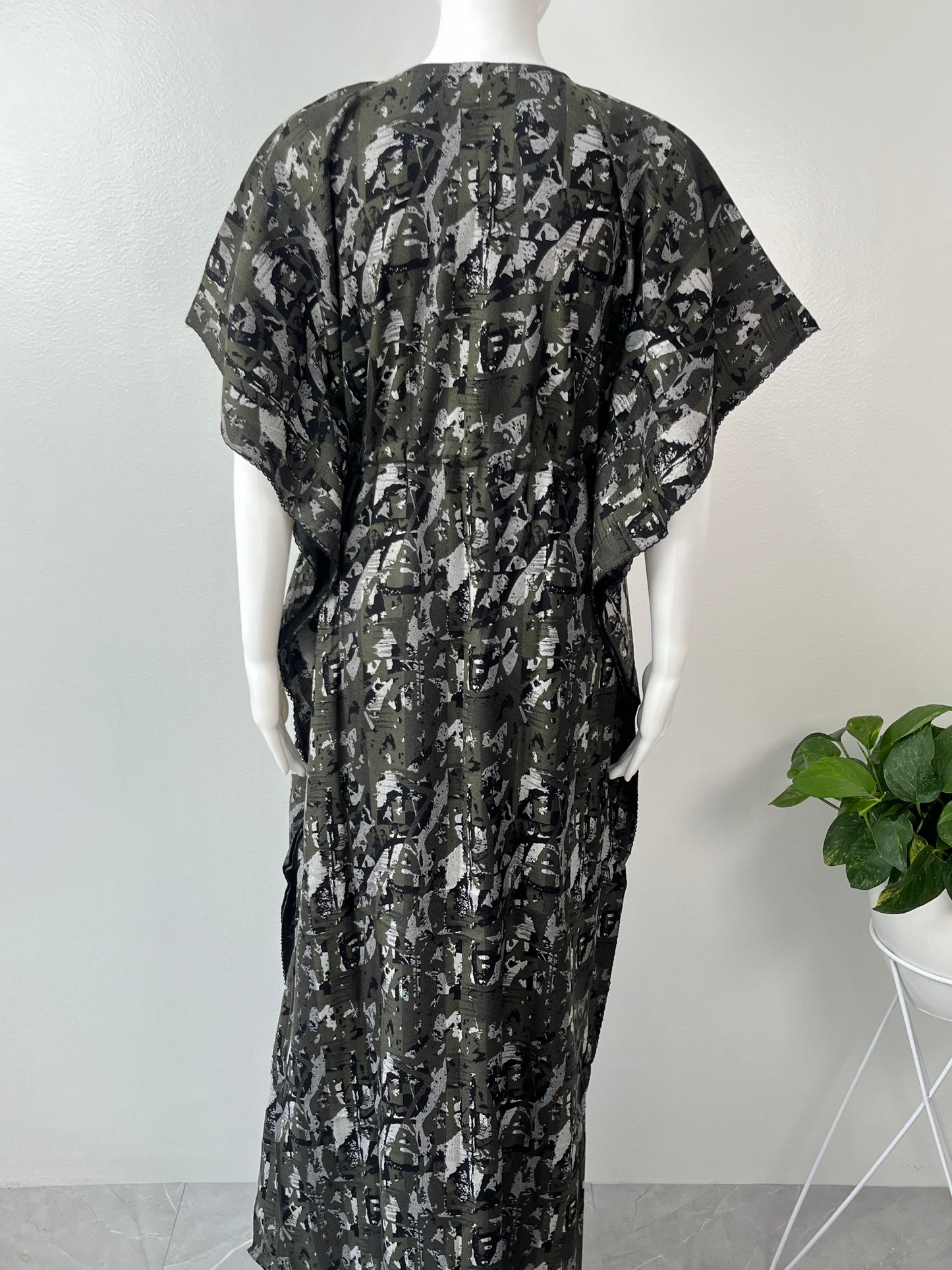Olive Green Alpine Kaftan Elegant & Classy