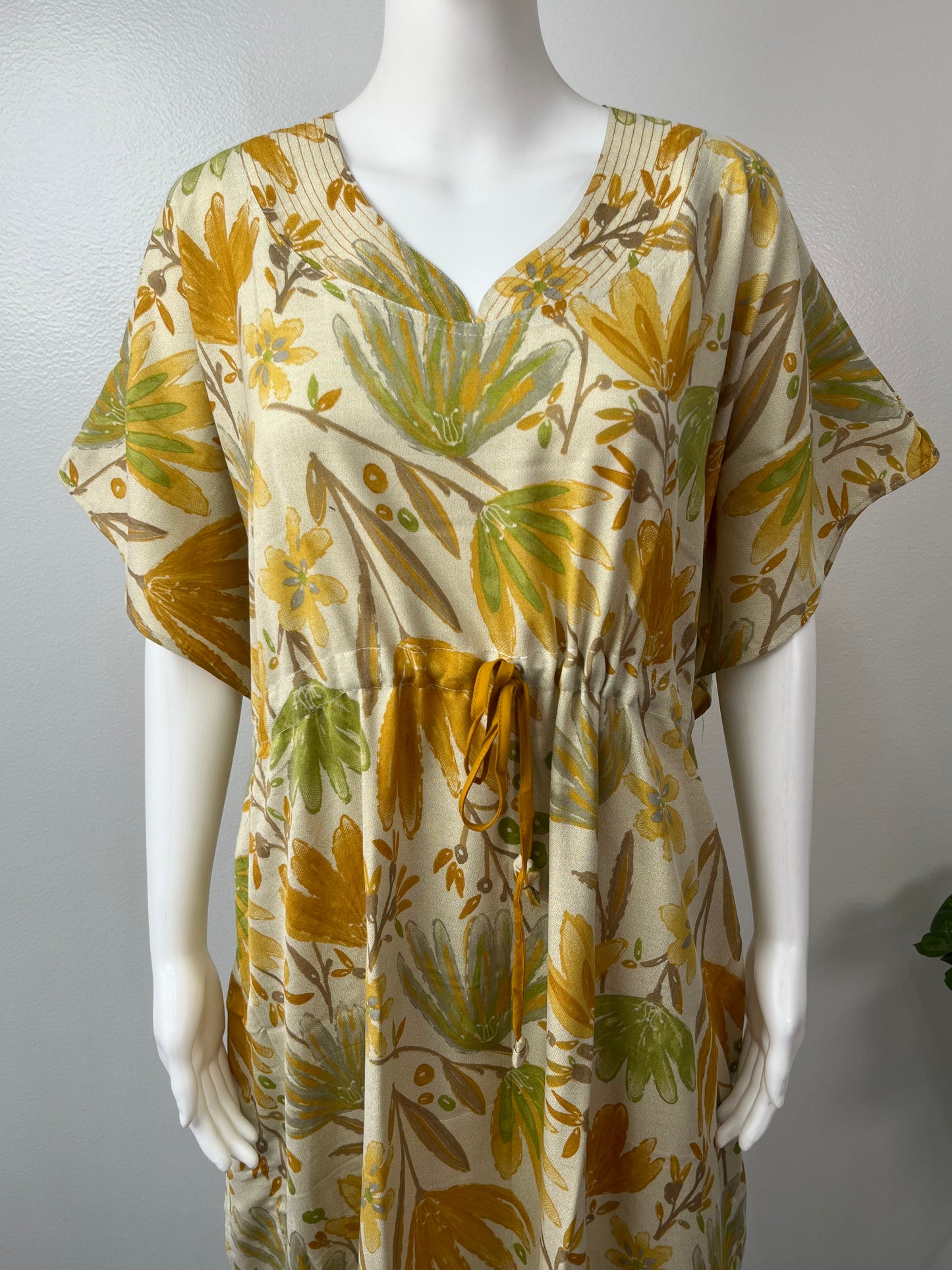 Sage Green Soft Alpine Fabric Kaftan