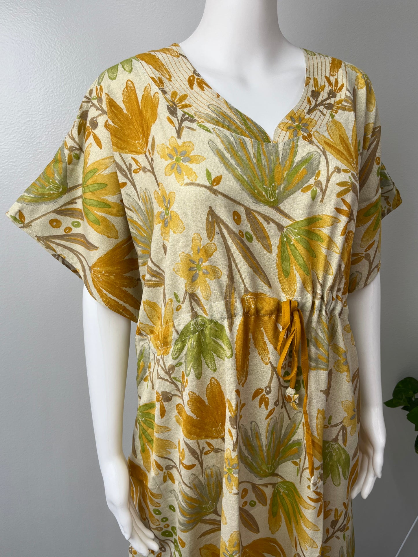 Sage Green Soft Alpine Fabric Kaftan
