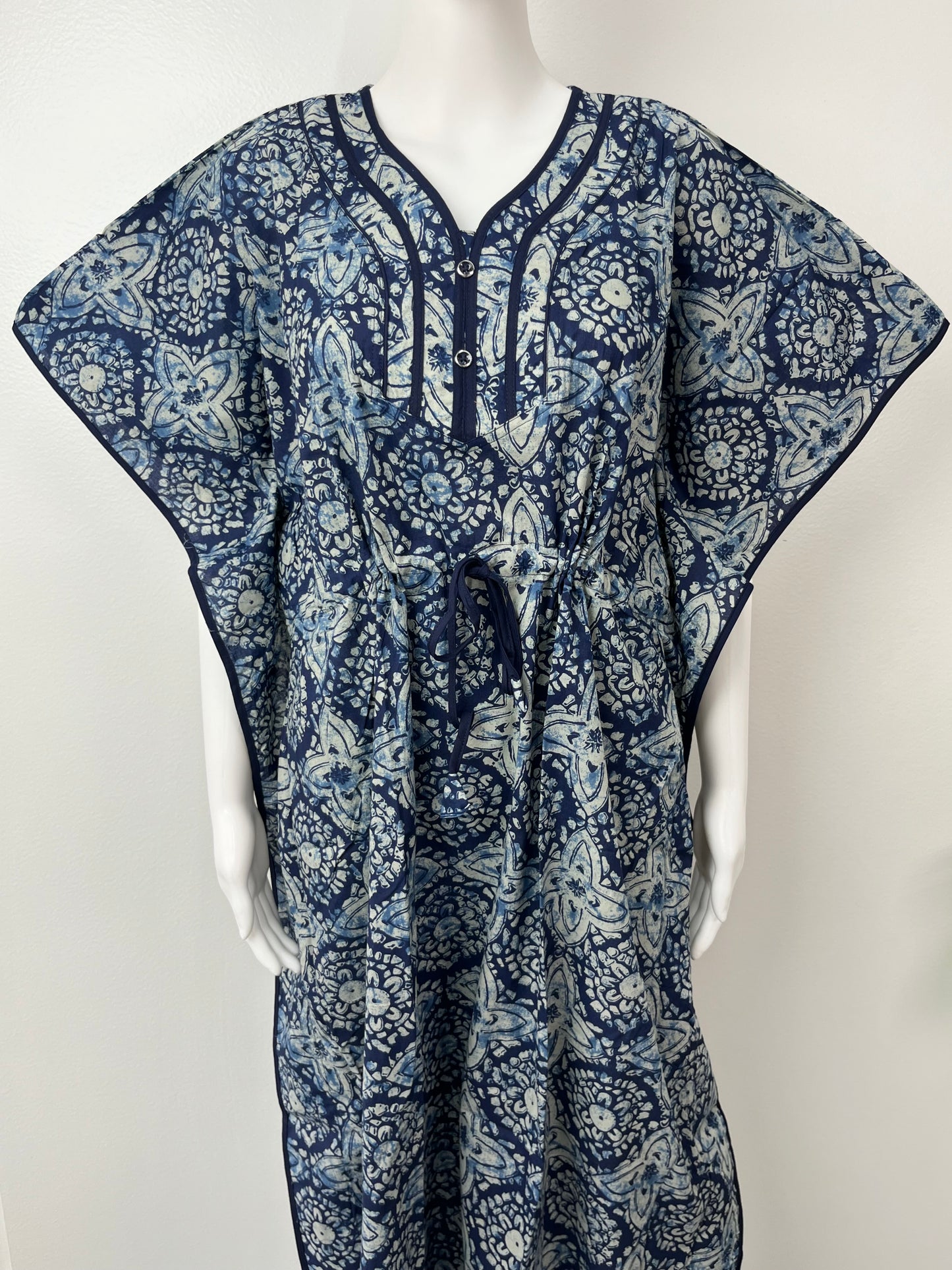Indigo Pure Cotton Kaftan Elegant & Classy