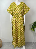 Olive Green Pure Cotton Kaftan Elegant & Classy