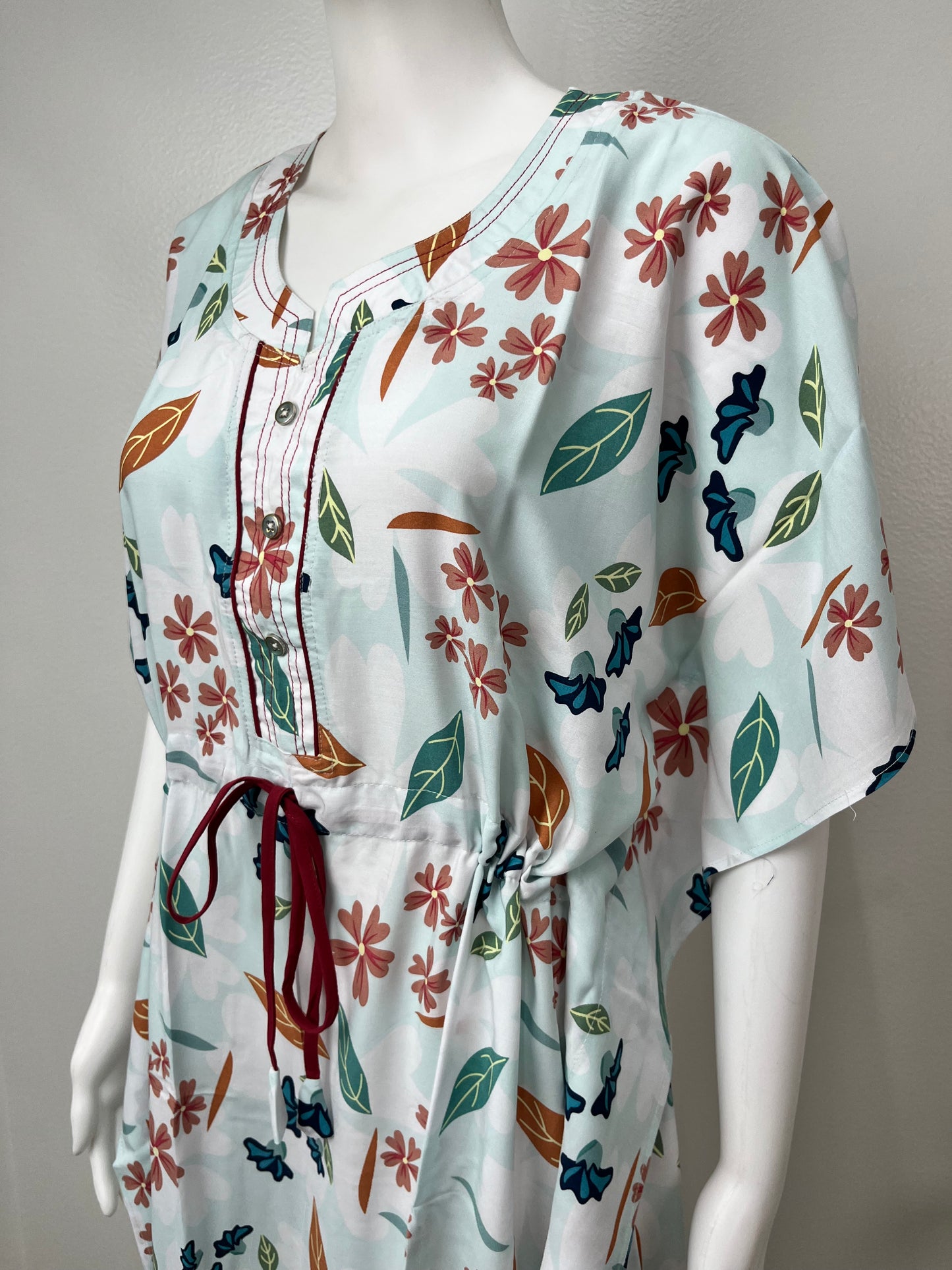 Sky Blue Rayon fabric Kaftan Elegant & Classy
