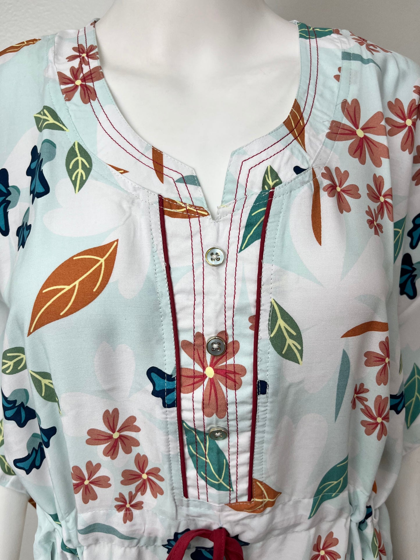 Sky Blue Rayon fabric Kaftan Elegant & Classy