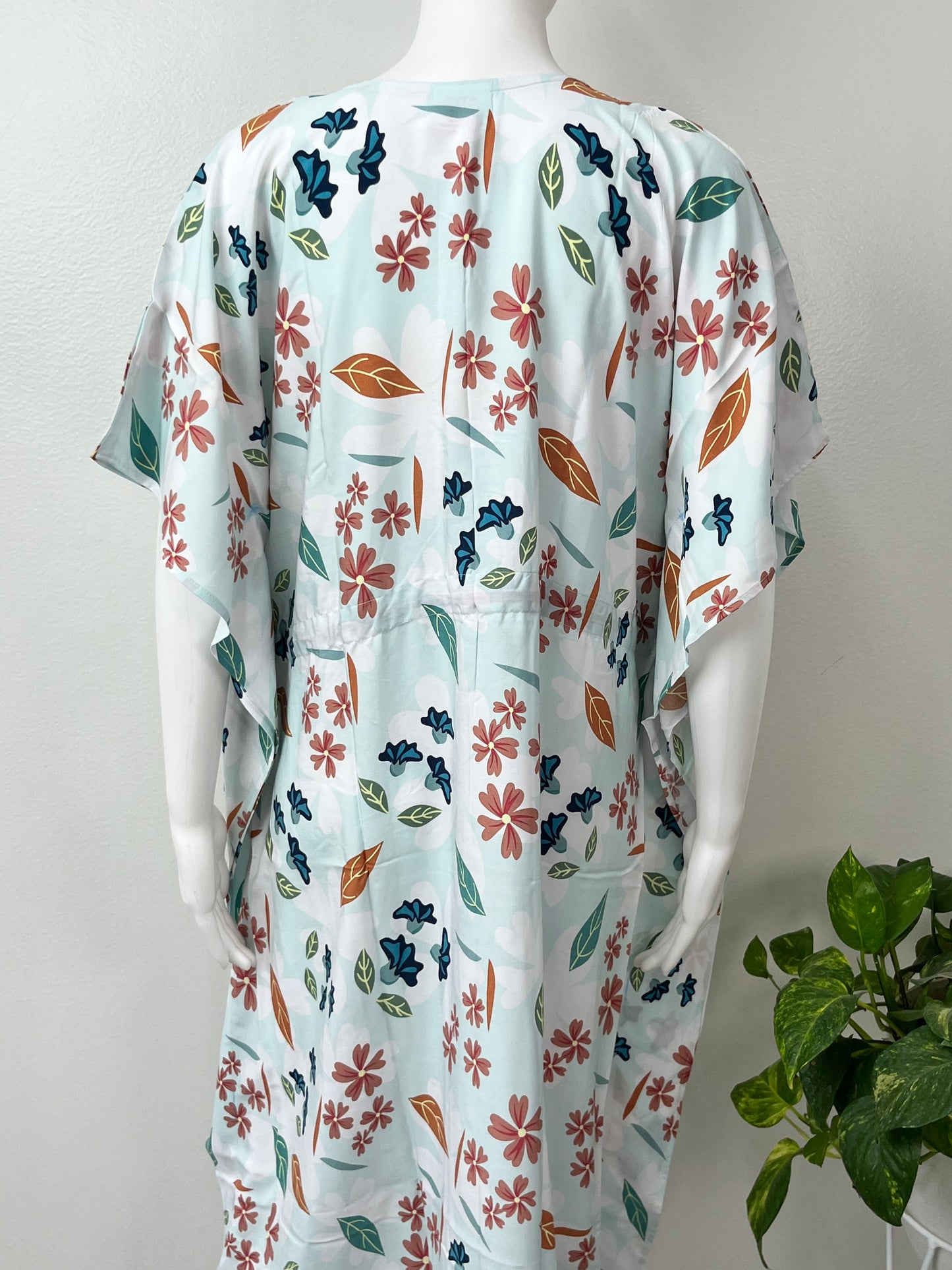 Sky Blue Rayon fabric Kaftan Elegant & Classy