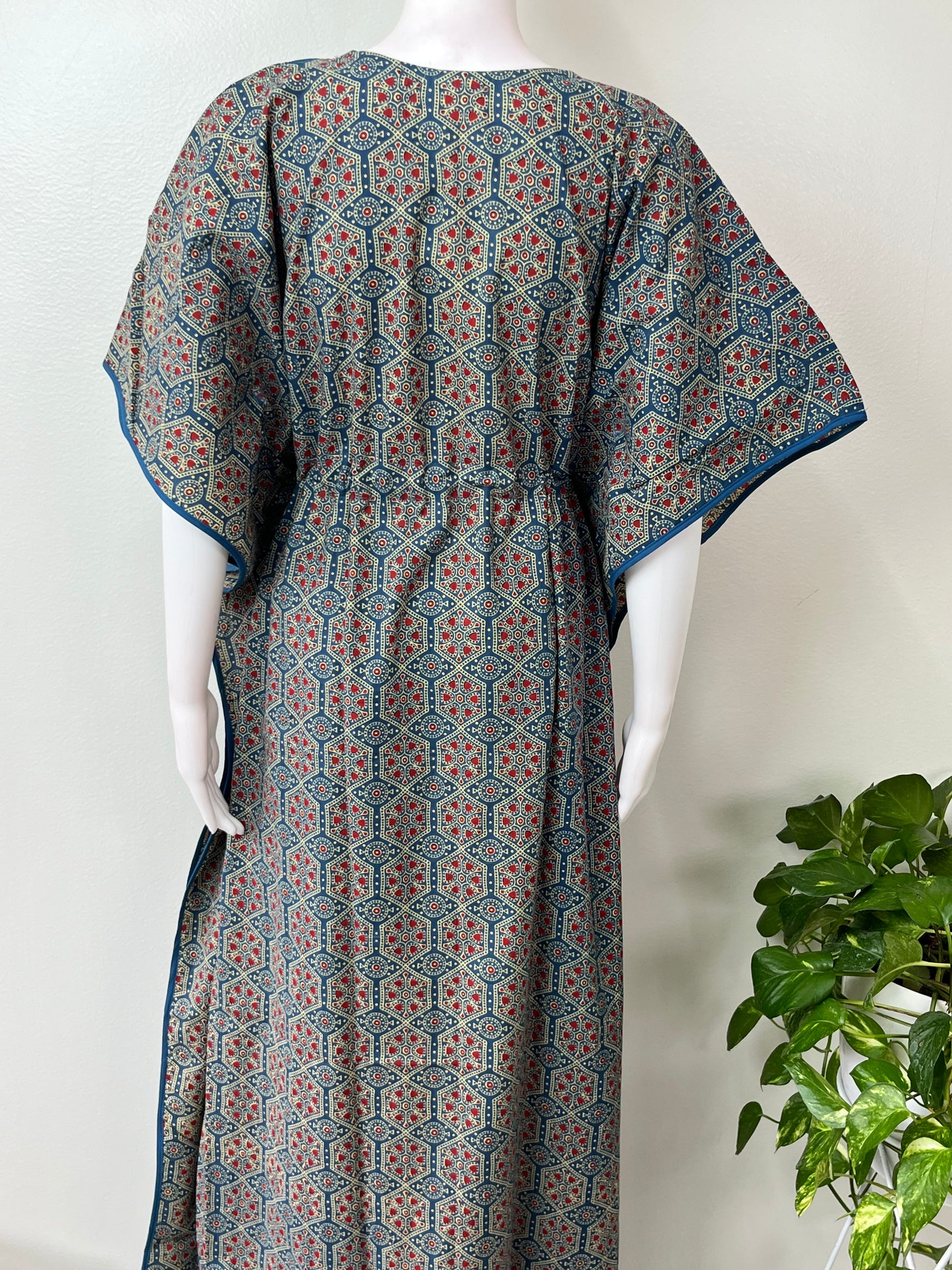 Blue Pure Cotton Elegant & Breathable Kaftan